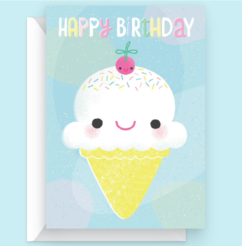 Scoop of Joy – Ice Cream Birthday Card