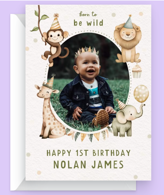 Tiny Joy – Newborn Birthday Card