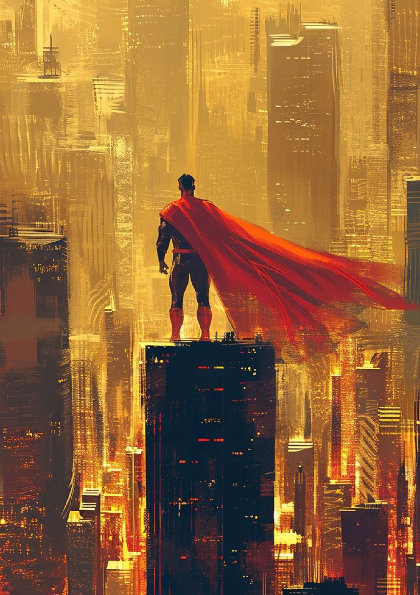 Superman City Poster