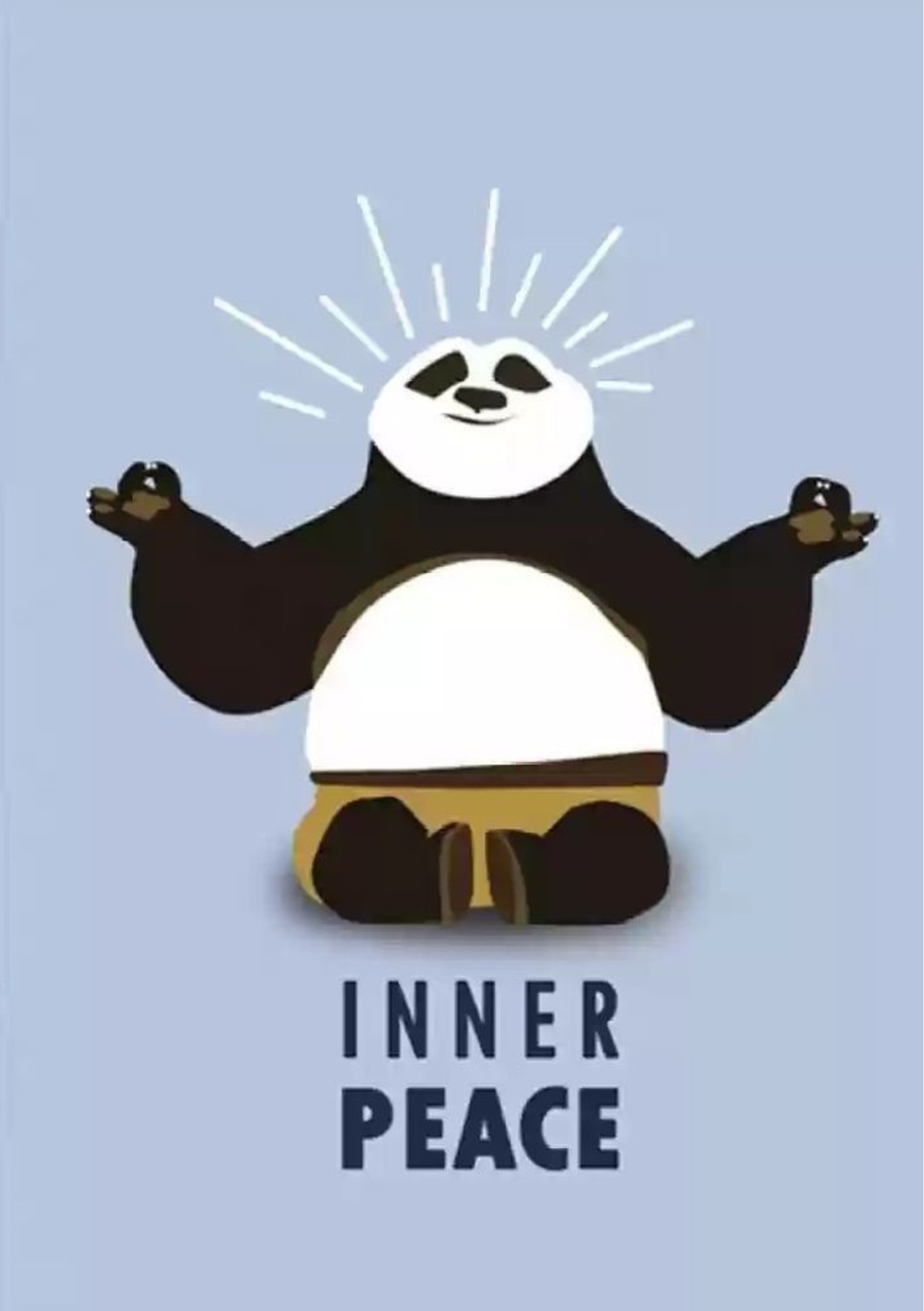 Inner Peace Panda Poster