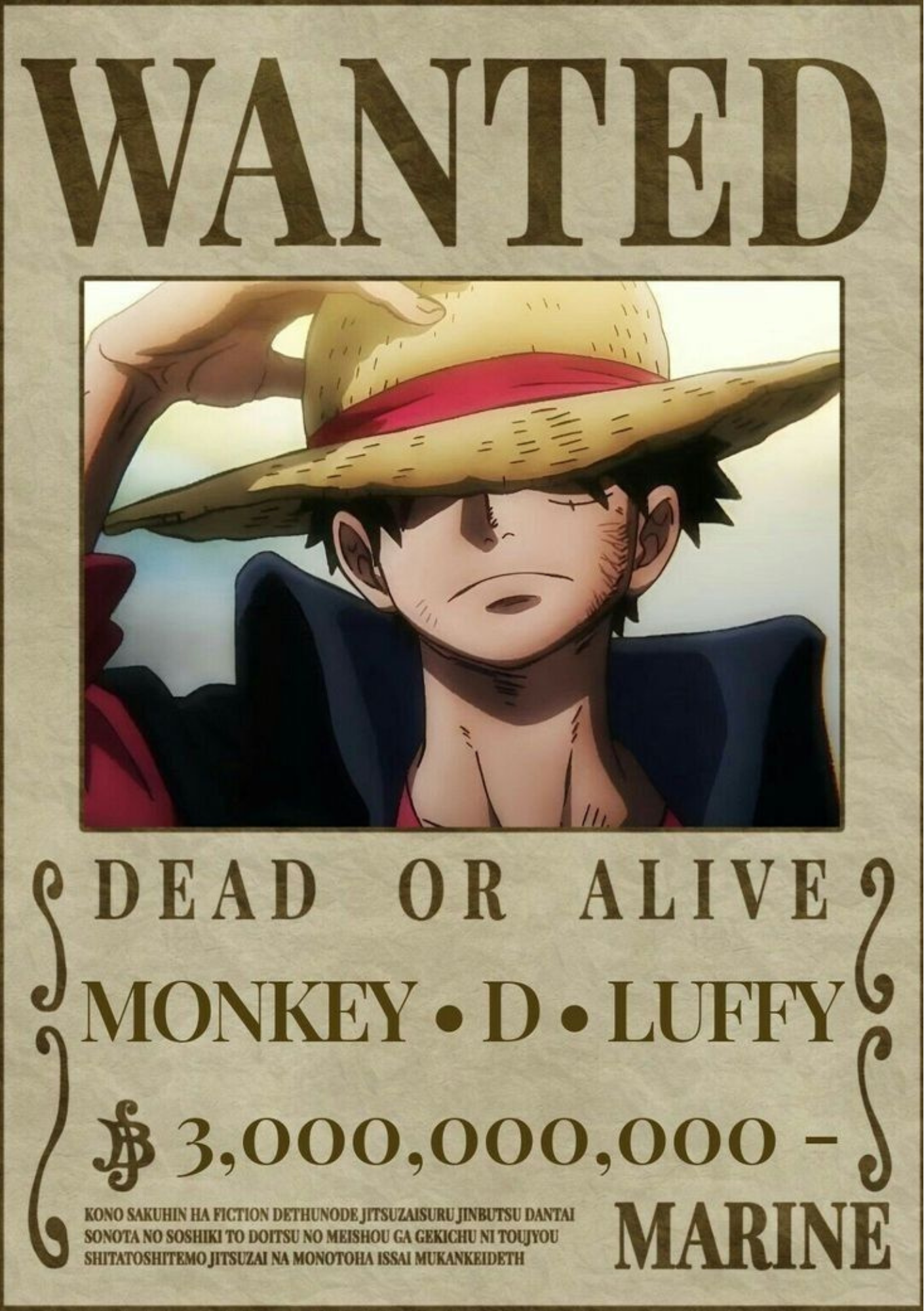 Luffy One Piece 1.0 Poster