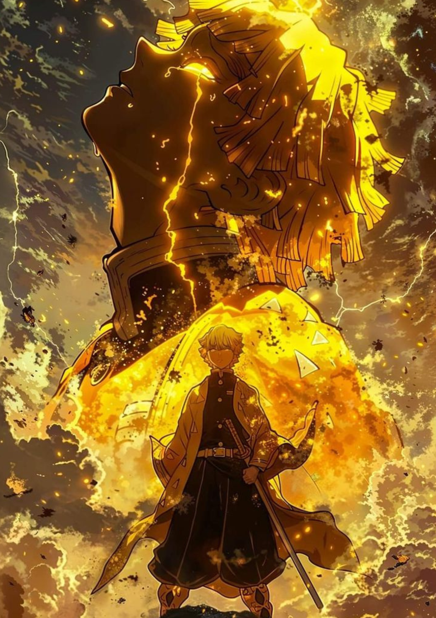 Zenitsu Agatsuma 1.0 Demon Slayer Poster