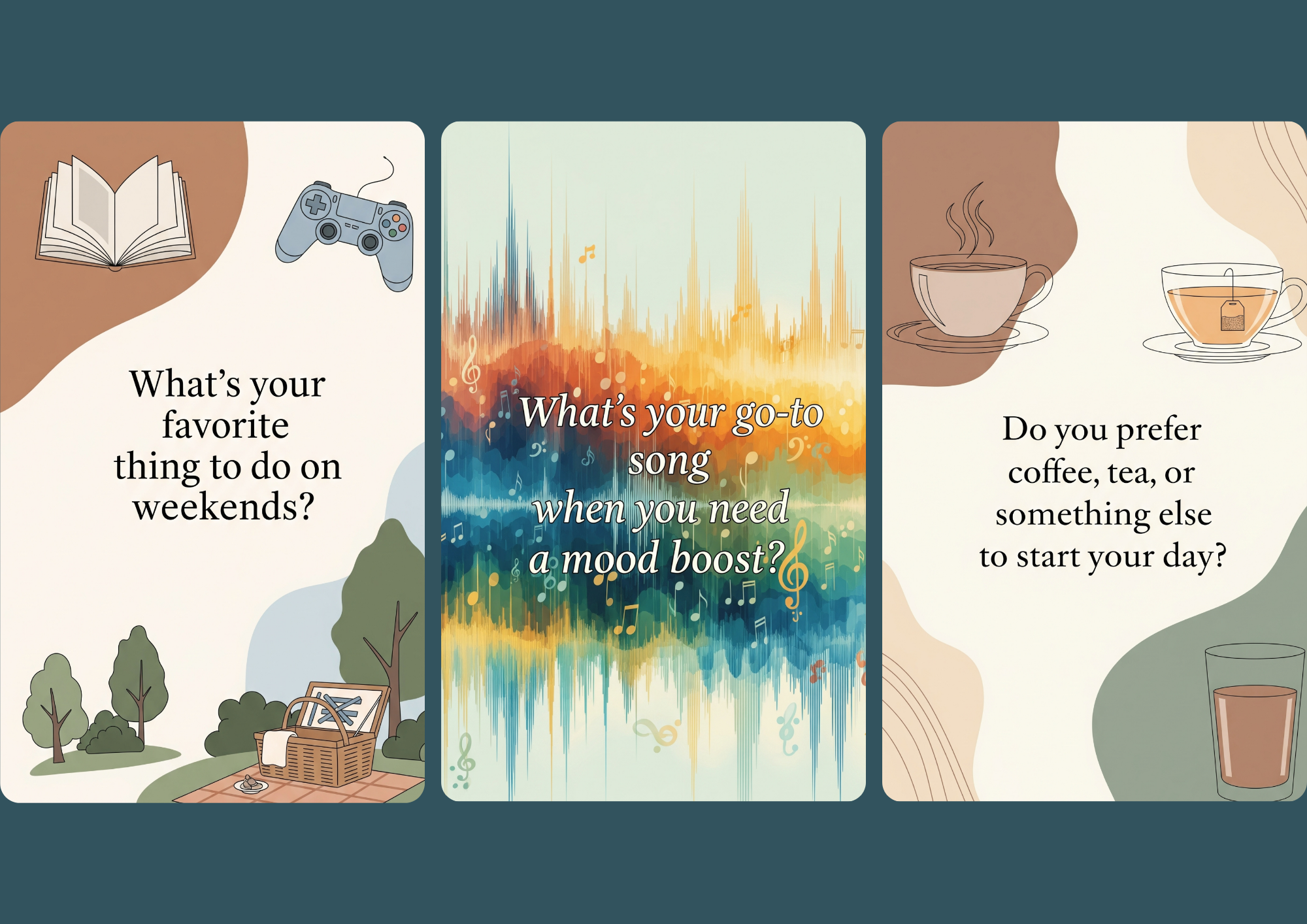 TPD Conversation Starter Cards (Set of 21, 4x6 inch) | Fun Icebreaker Questions for Friends, Couples, Family & Groups (Multi-Conversation Starters)