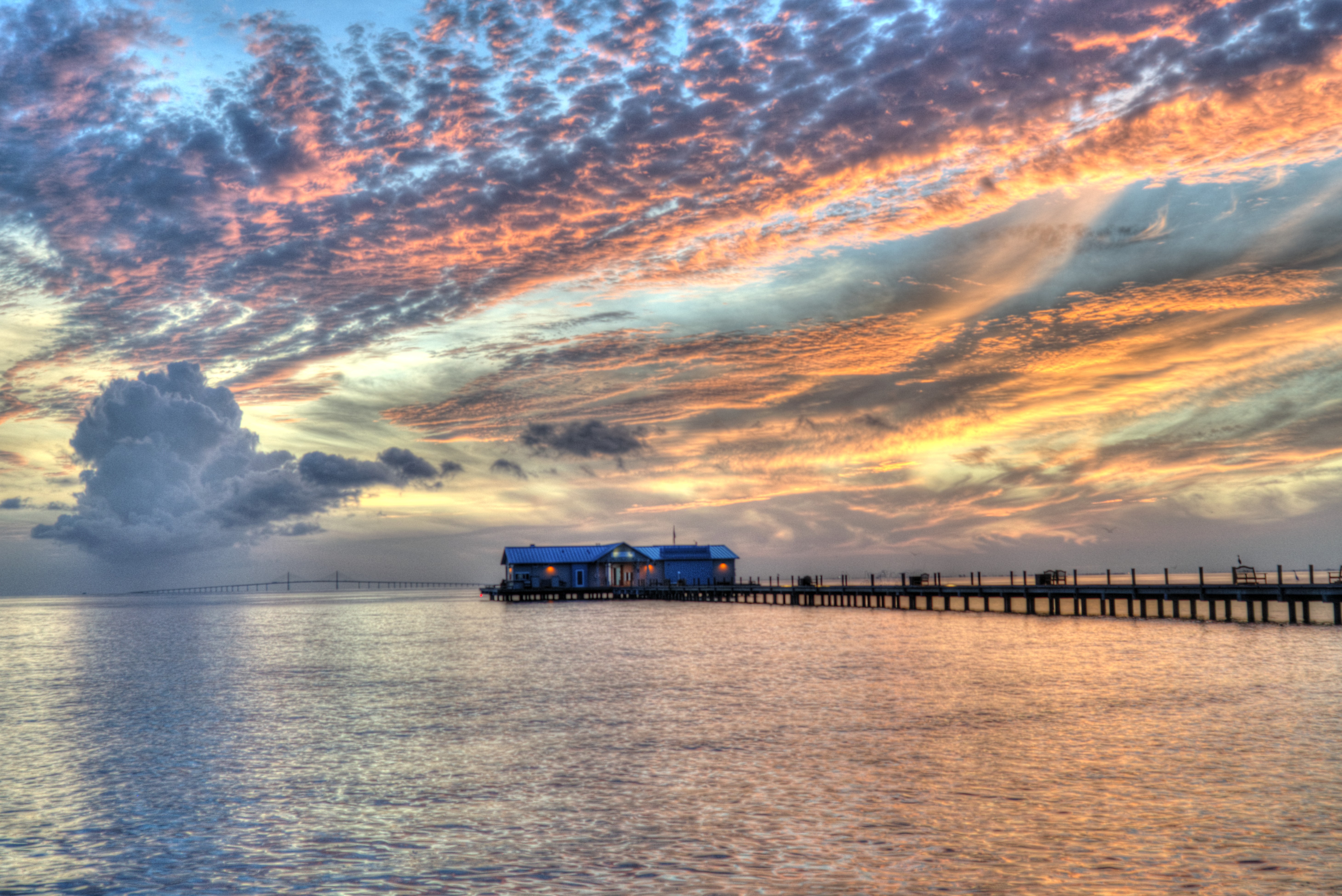 Anna Maria City Pier Sunrise Florida Wall Art 