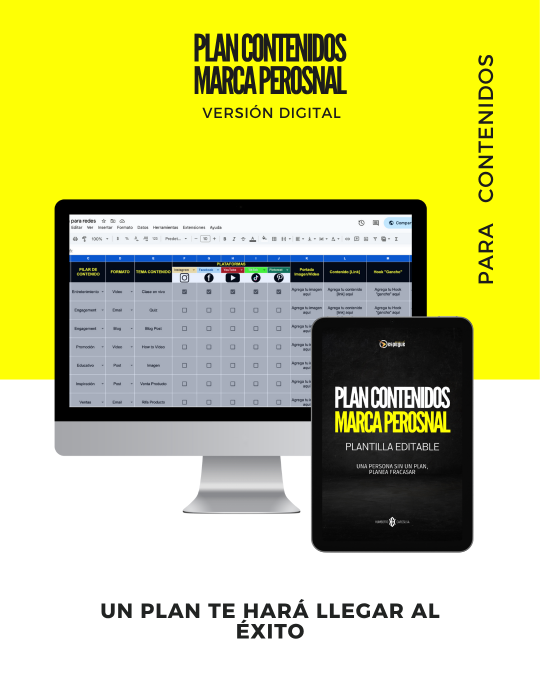 Plan Contenidos Marca Personal