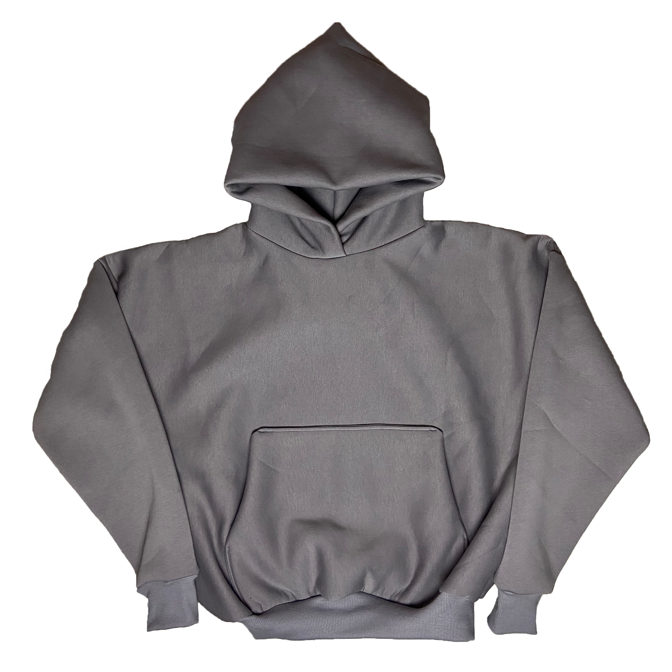 GRAY BOXY HOODIE