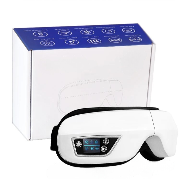 Masseur oculaire, à vibration par Airbag, chauffant, Masseur pour yeux, bluetooth, musique, LIVRAISON GRATUITE