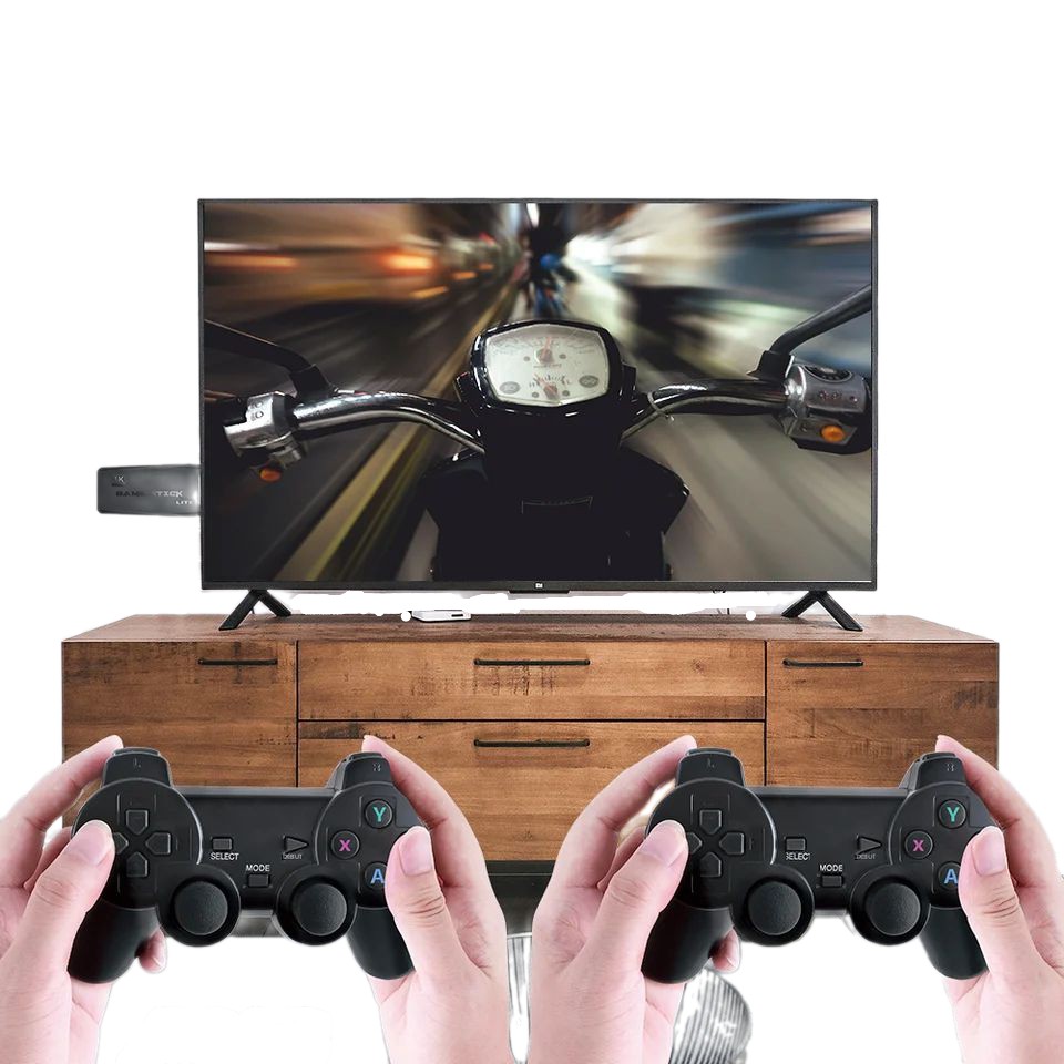 Console jeux vidéo, double Manette, jeux vidéo, 4k Hdmi Tv 2.4g , 20000 jeux 64 Go, LIVRAISON GRATUITE