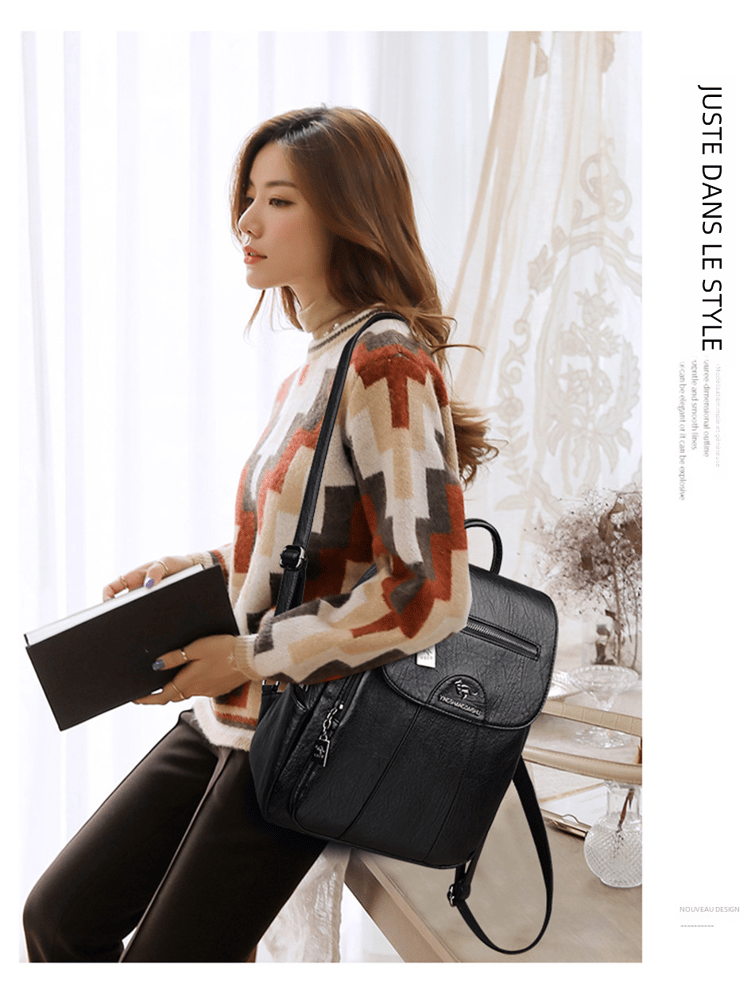Sacs à dos, vintage en cuir souple pour femme, sac femme,  LIVRAISON GRATUITE