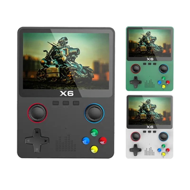 Console jeux Vidéo, nouveau X6 3.5 Pouces IPS, Jeux vidéo 2023, LIVRAISON GRATUITE