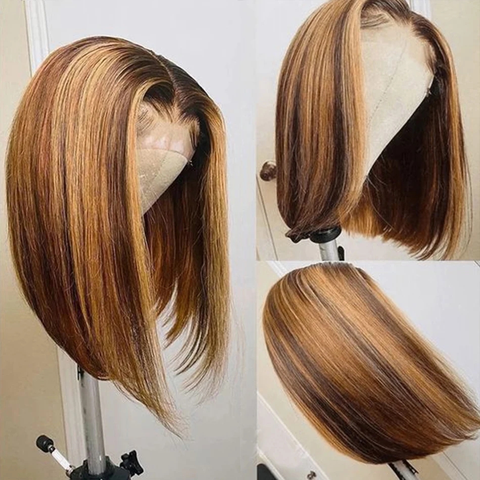 Perruques cheveux naturels de qualité, à dentelle suisse, lisse, brésilienne, LIVRAISON GRATUITE