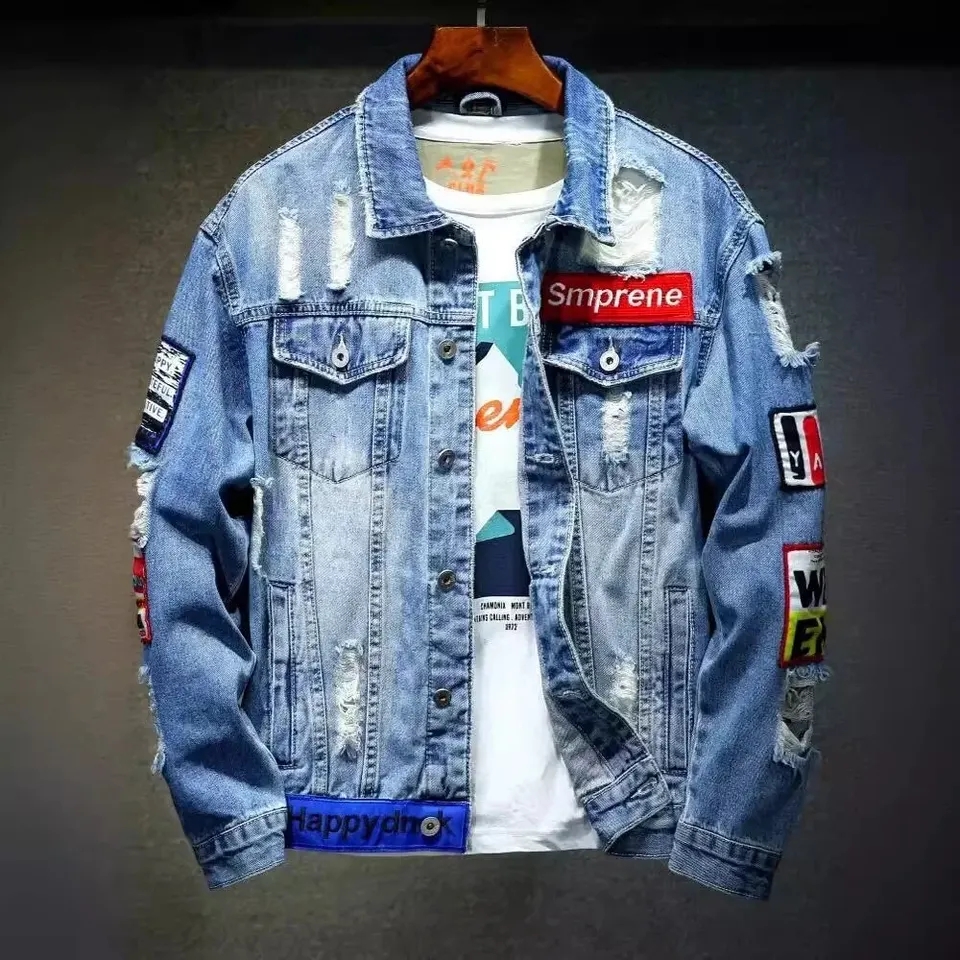 Veste jean homme, style japonais, vêtements décontractés, chemise homme, LIVRAISON GRATUITE