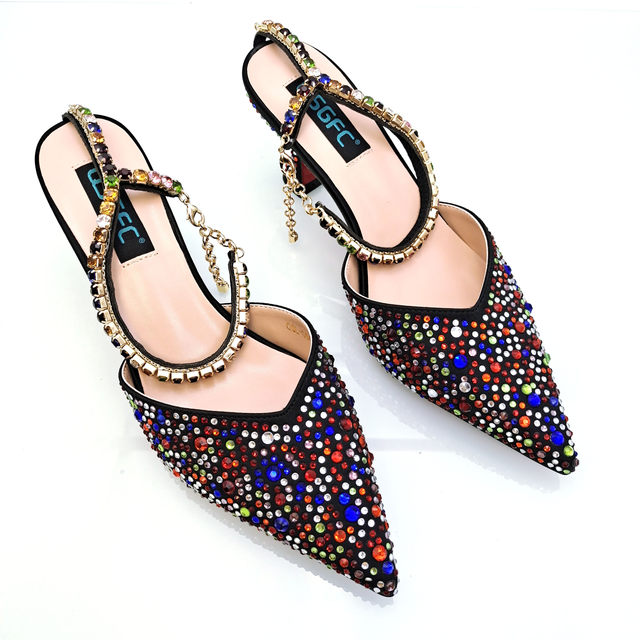 Chaussures à talons, avec sacs de luxe pour femmes,  Escarpin, décoration diamant, LIVRAISON GRATUITE