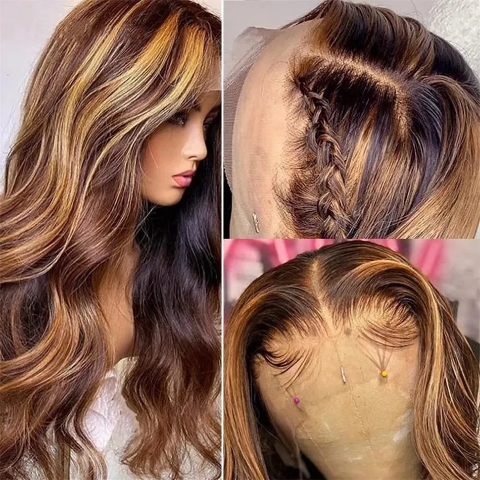 Perruque cheveux naturels, à dentelle transparente HD 13x4 , 13X6, 180%, sans col, cheveux humains brésiliens, 8 à 22 pouces 