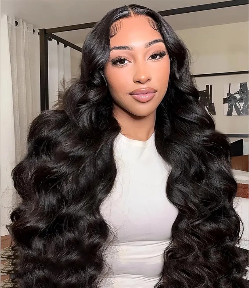 Perruque Lace Front Wig Body Wave 100% naturelle 13x6, brésilienne, cheveux humains, HD, 20 à 28 pouces