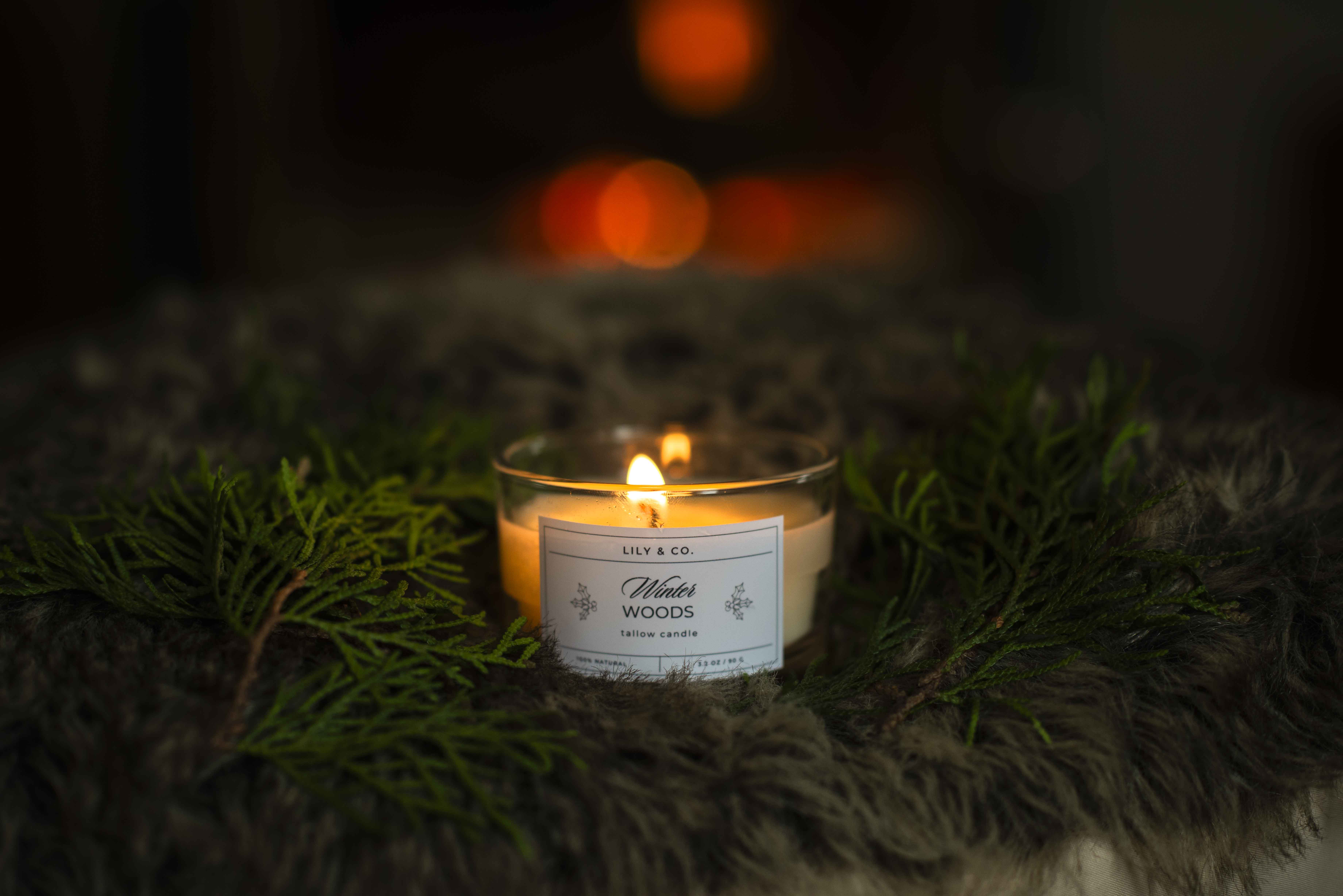 Winter Woods Tallow Candle
