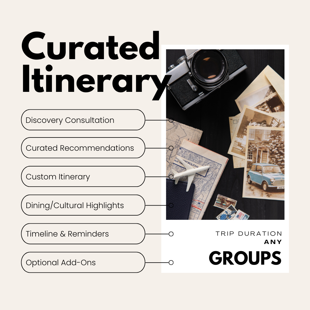 GROUPS: Curated Itinerary