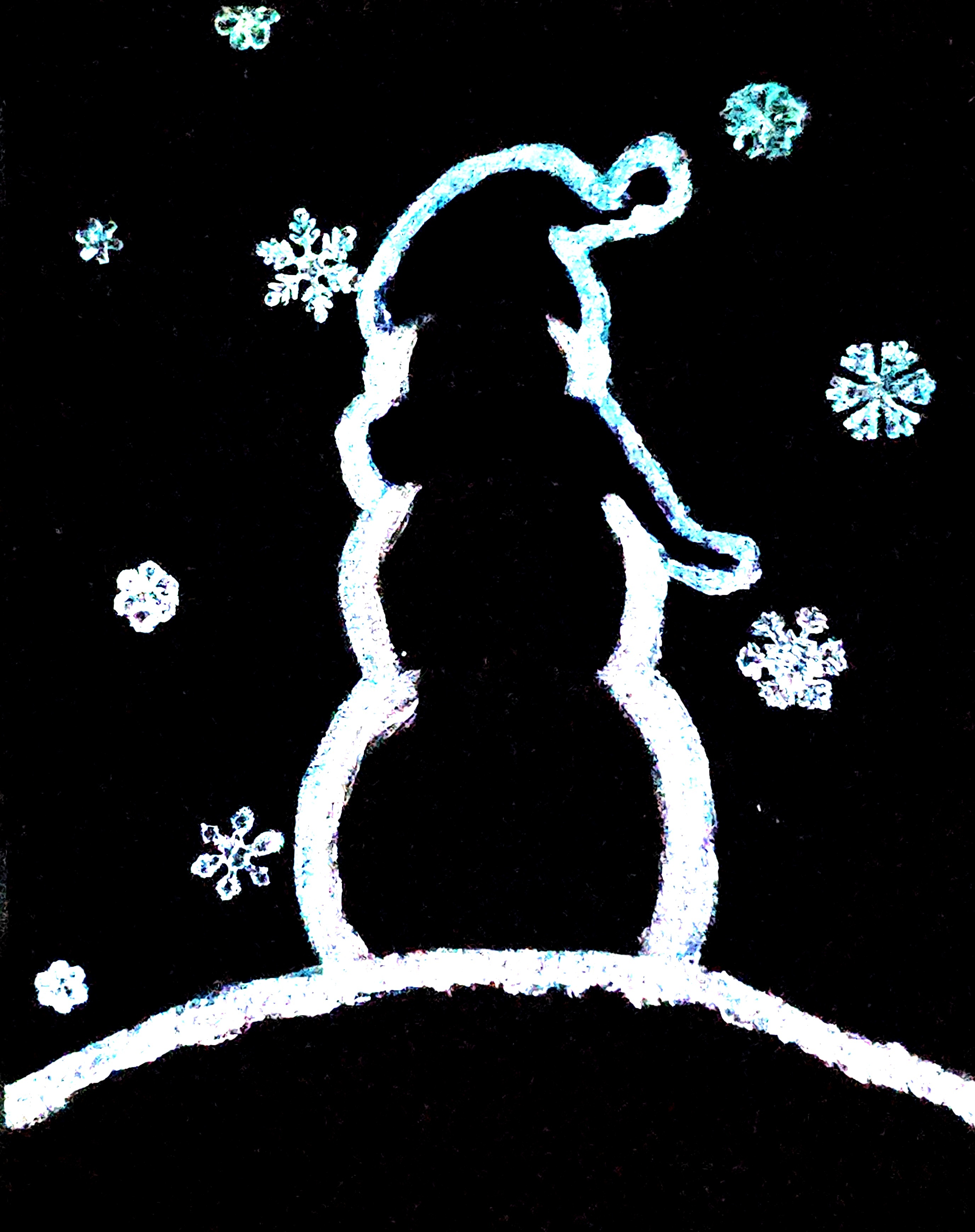 🌟✨ "Chilly Glowshine" -Glow-in -the-Dark Painting✨🌟