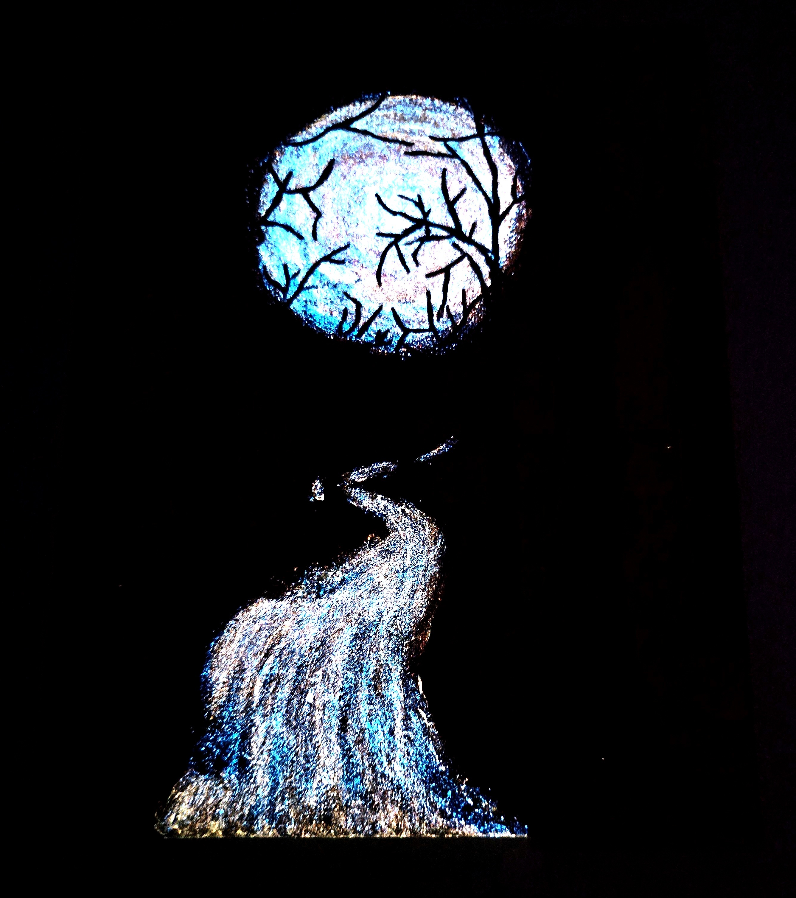 🌿✨ "Glimmerleaf Wander" -Glow Painting🍁🌌