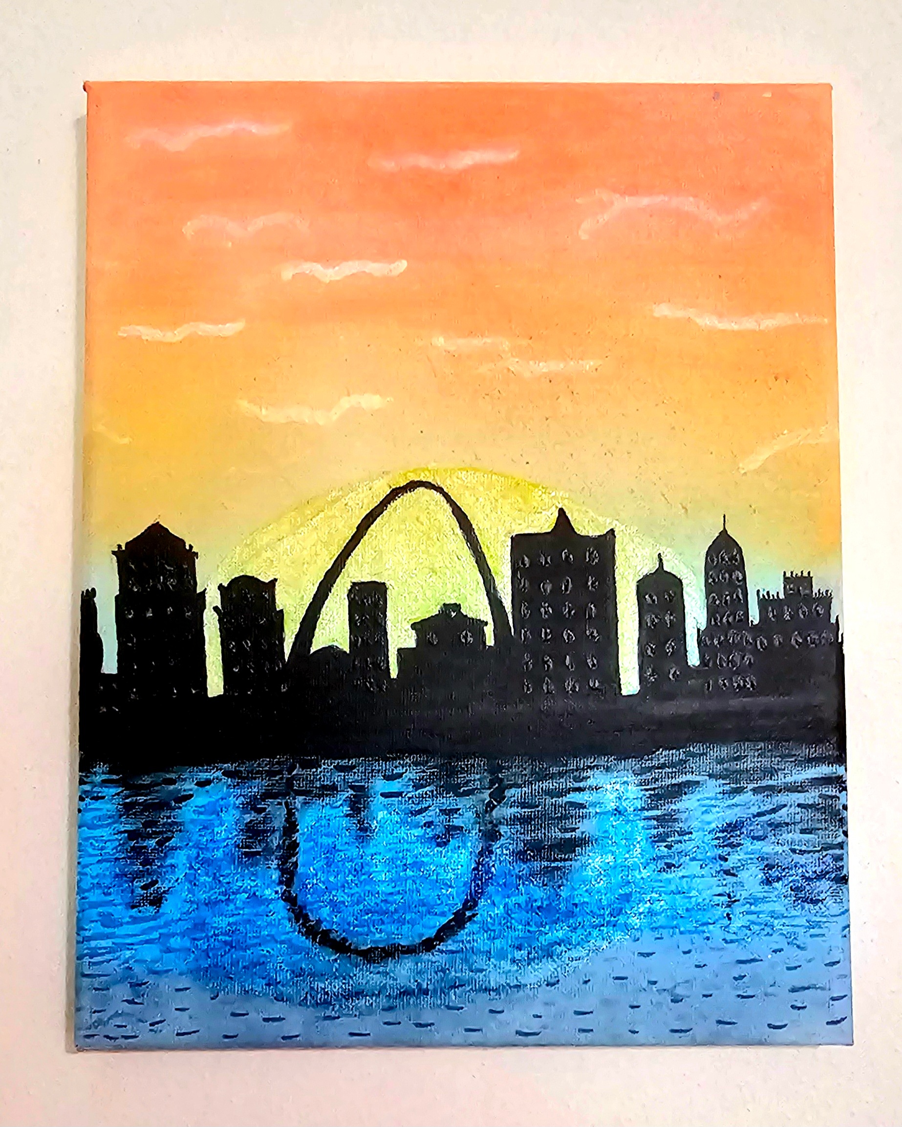 🎨 "Midnight in the Magic Arch" Glow Painting 🌃💫