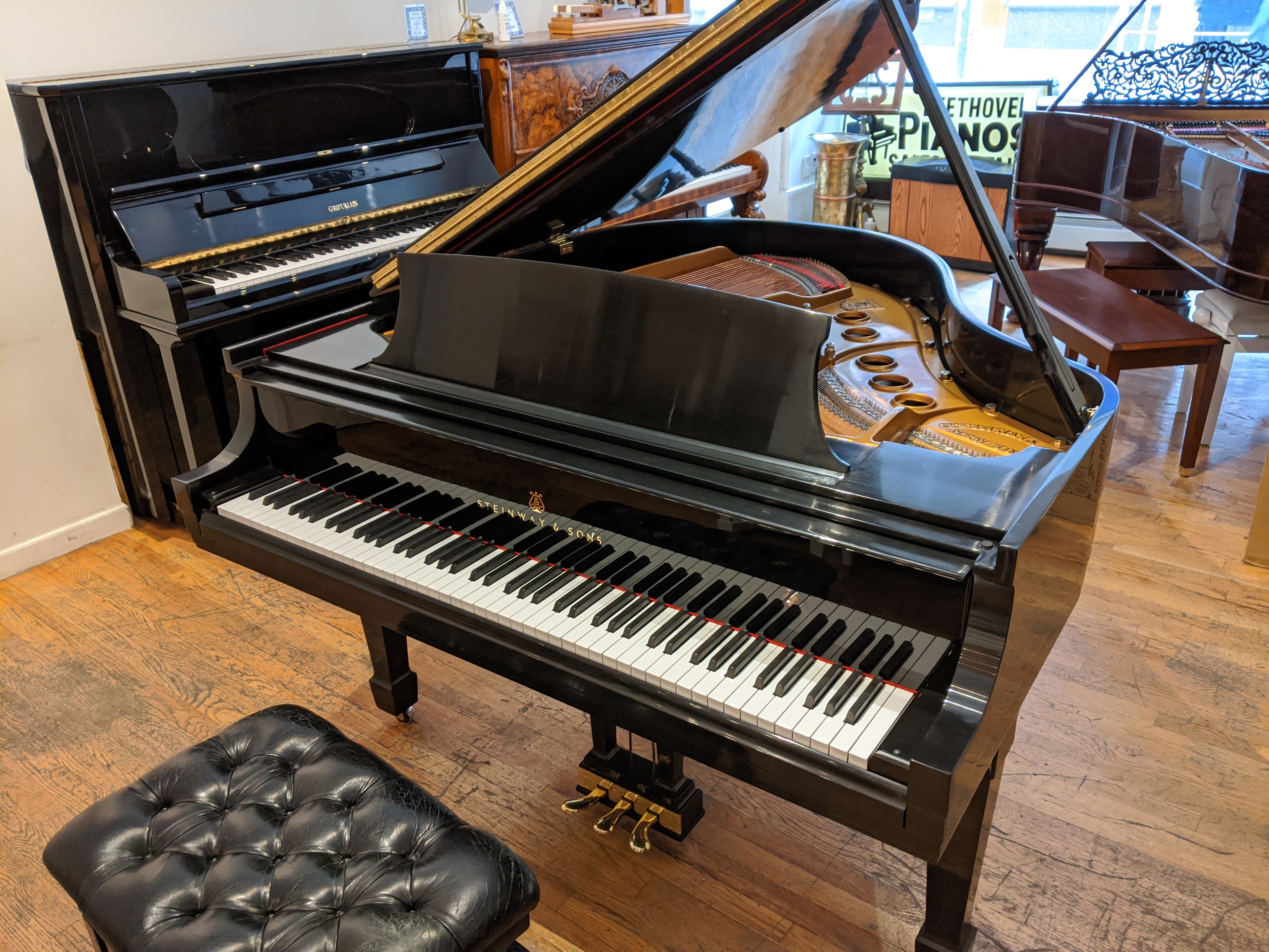 Steinway S Baby Grand Piano Polish Ebony