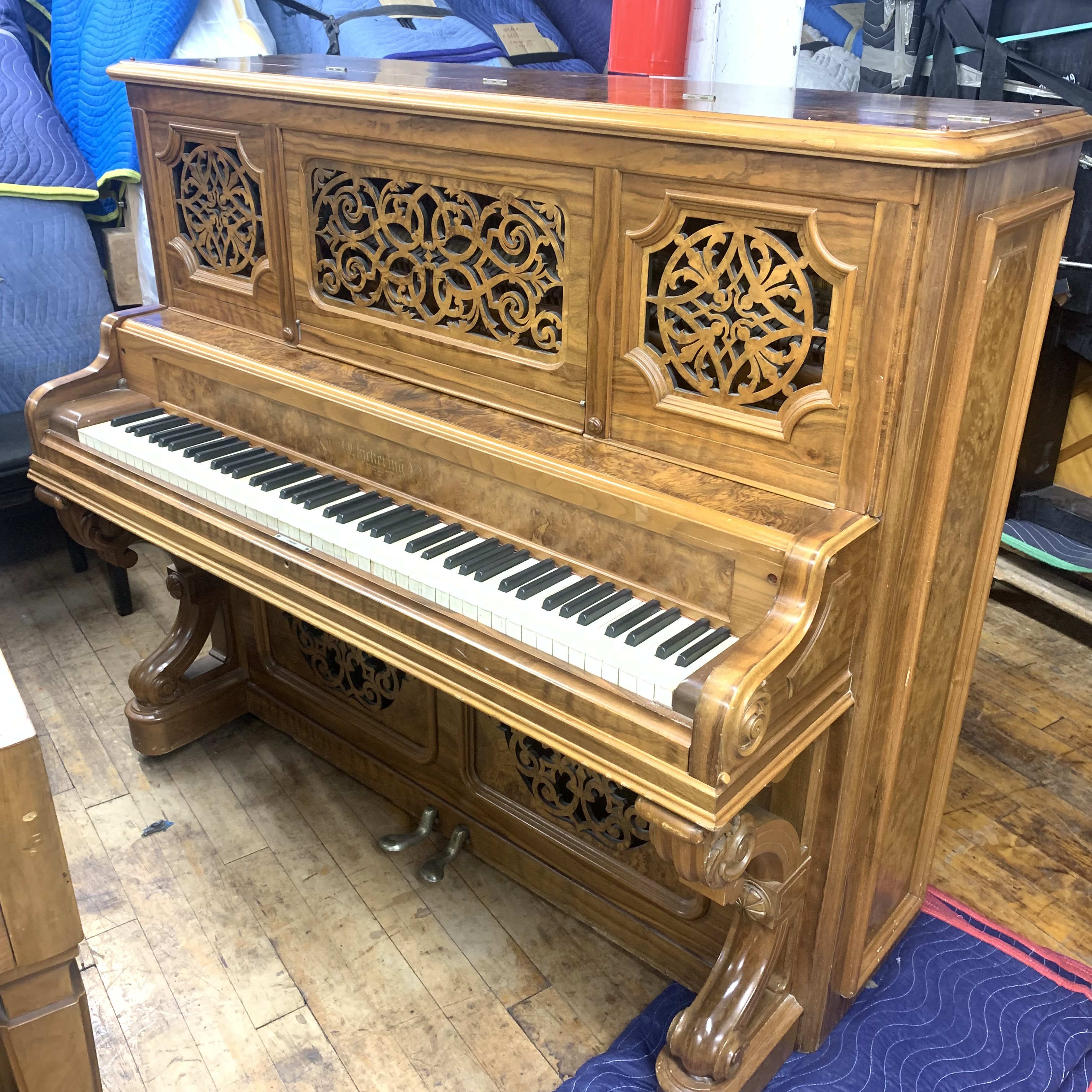 Antique Chickering Upright Piano