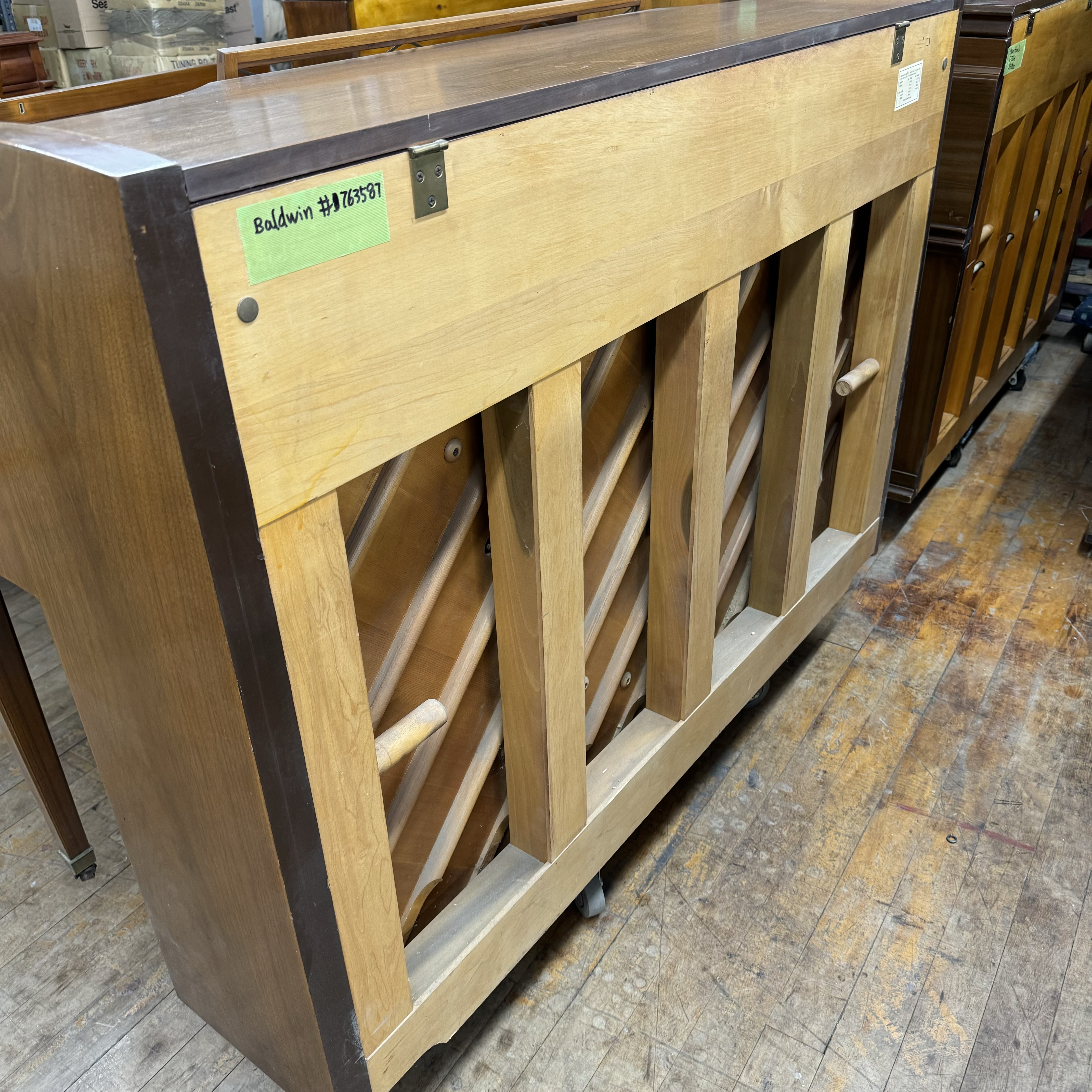 Baldwin Console right wood finish