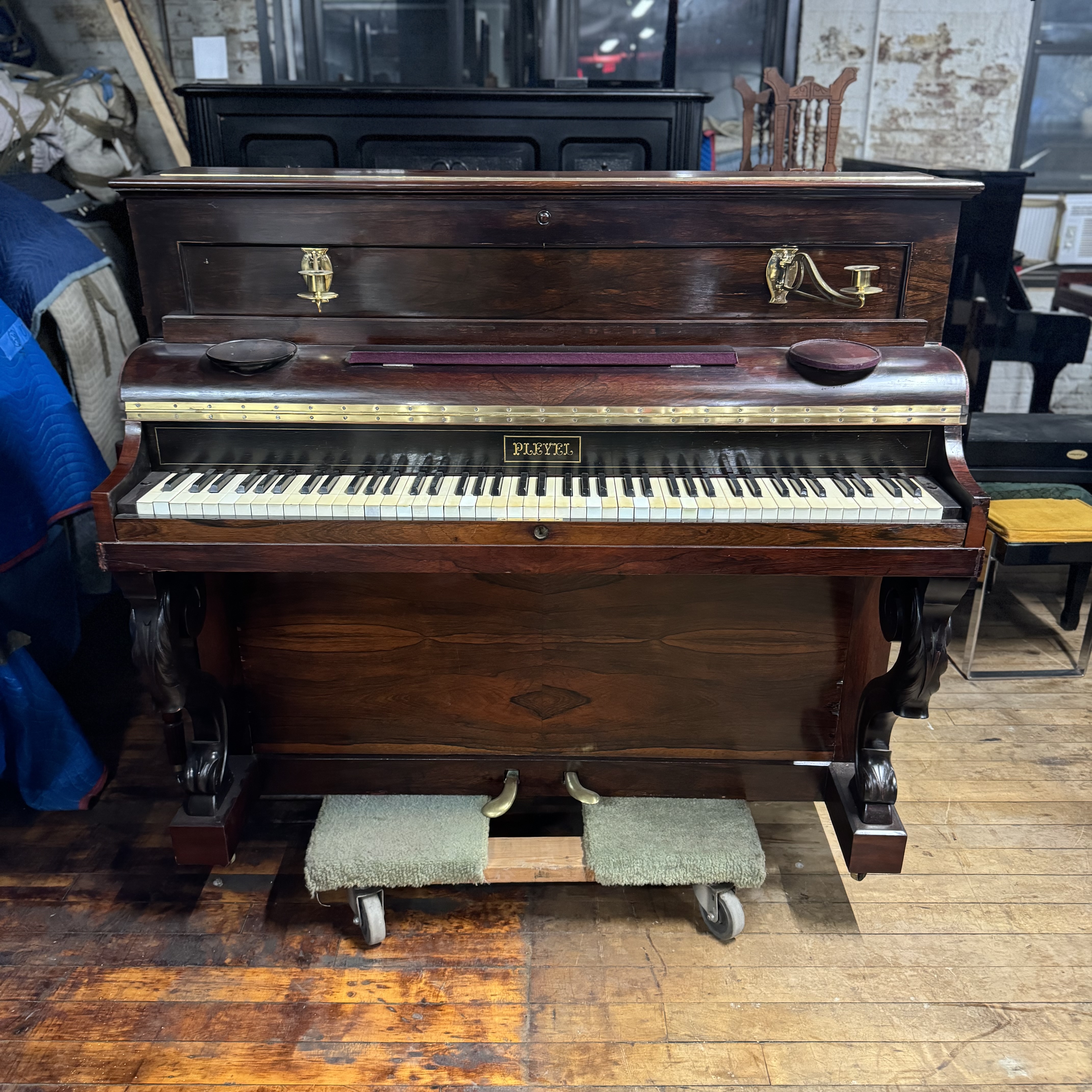 Antique Pleyel Upright Piano