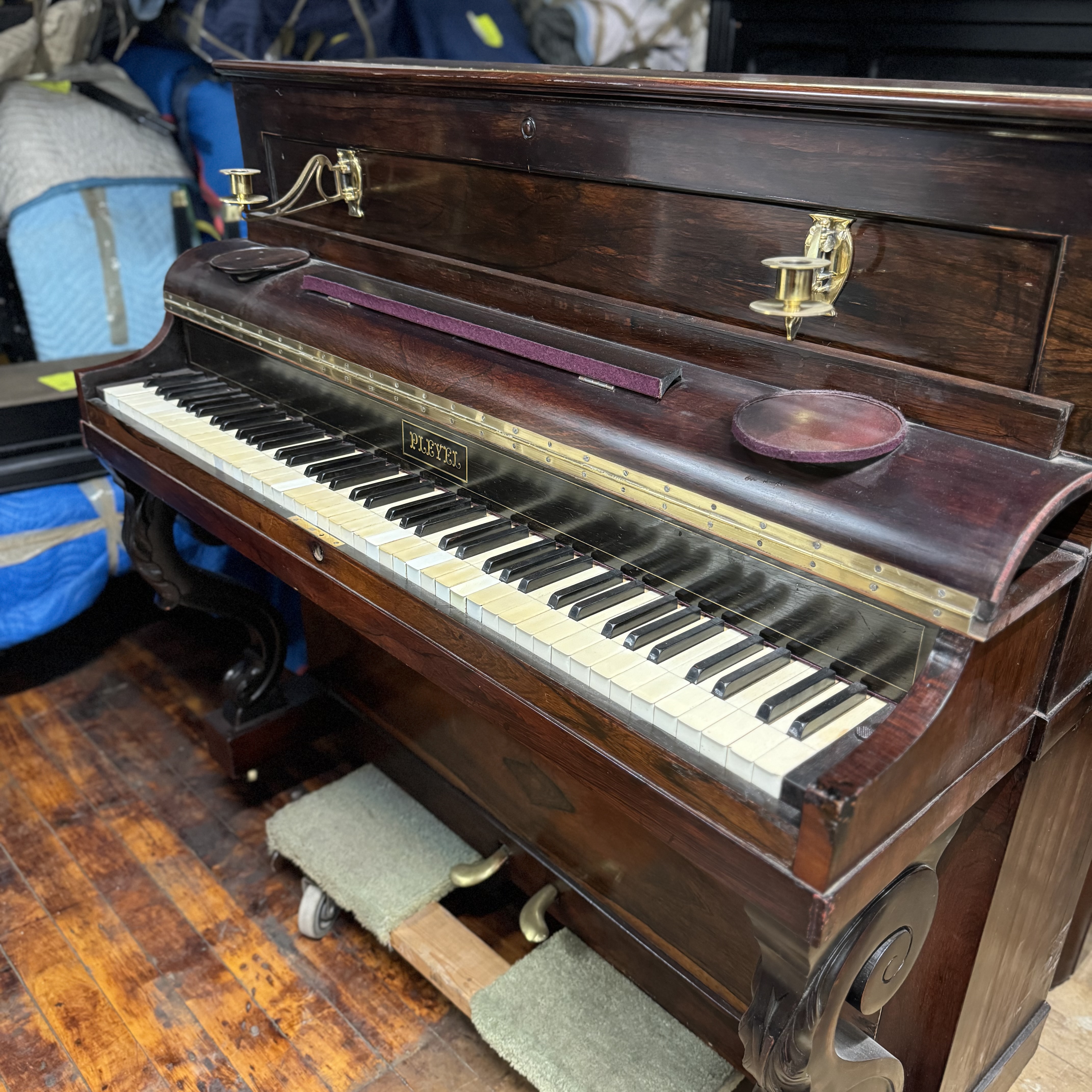 Antique Pleyel Upright Piano