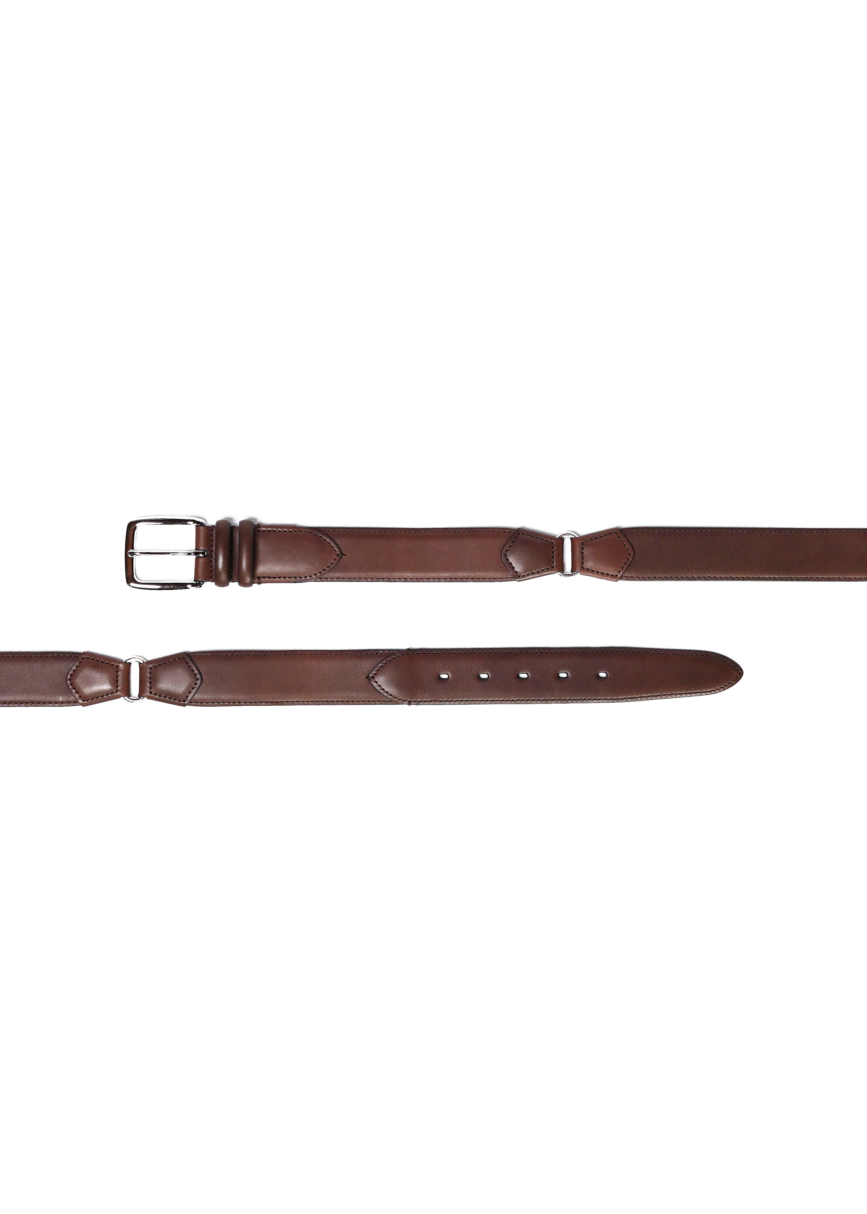 Equestrian brown leather belt by Armeria Meschieri | handmade in Italy