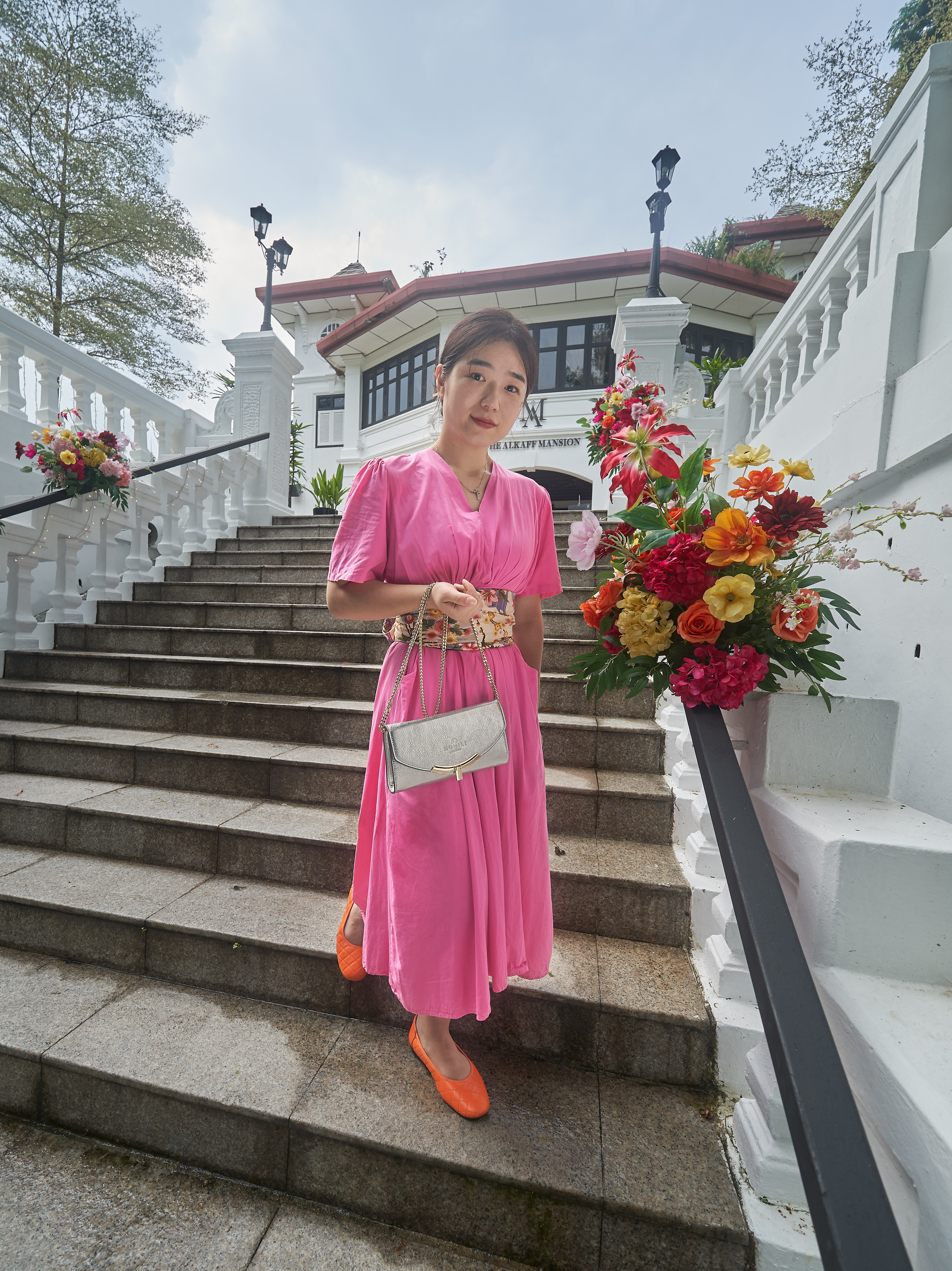 Silver crossbody bag with gold chain | Monili by Micucci | made in Italy