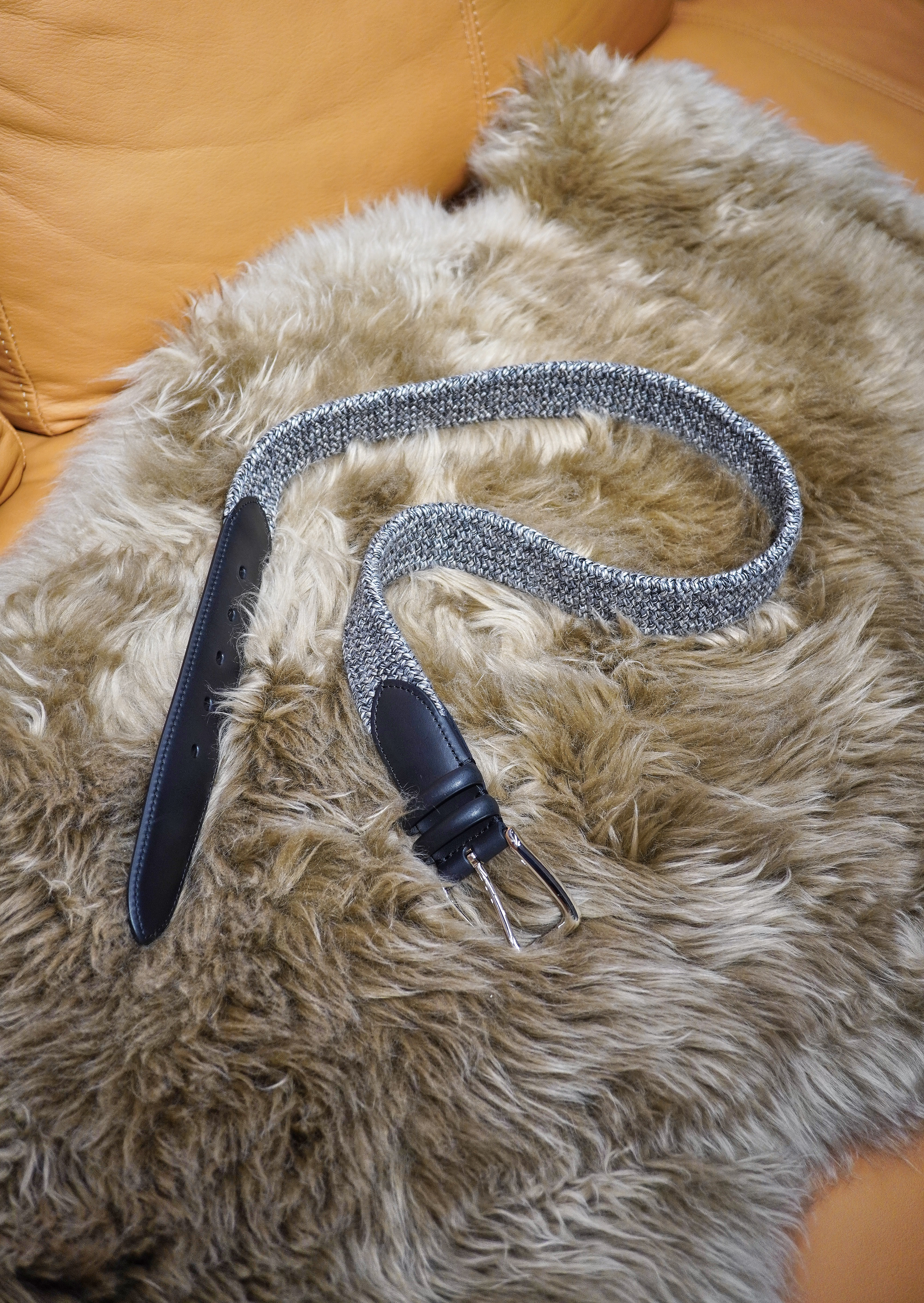 Premium woven belt by Armeria Meschieri | handmade in Italy