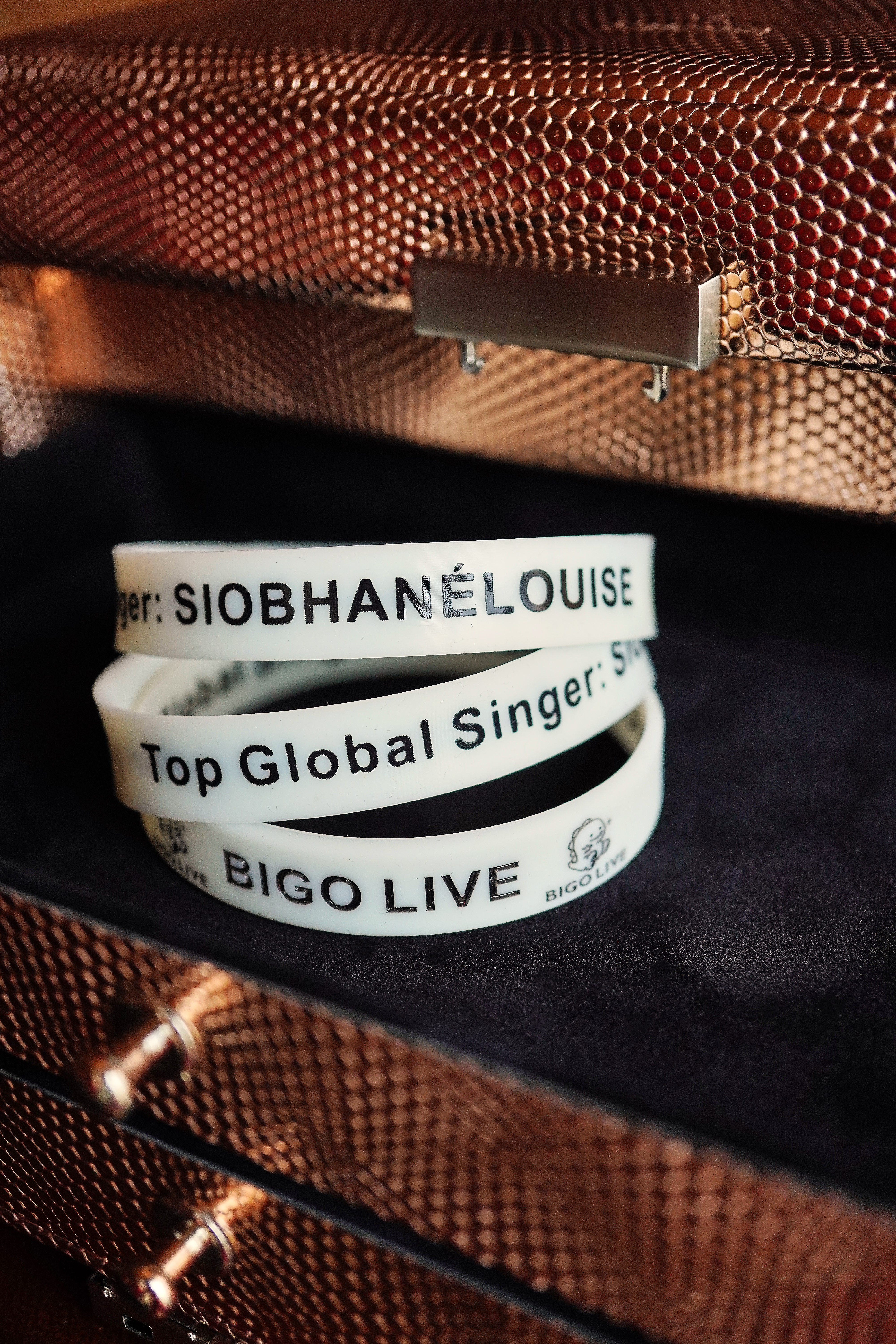 Copper color jewellery organizer | synthetic leather with lock | Sacher | handmade in Germany