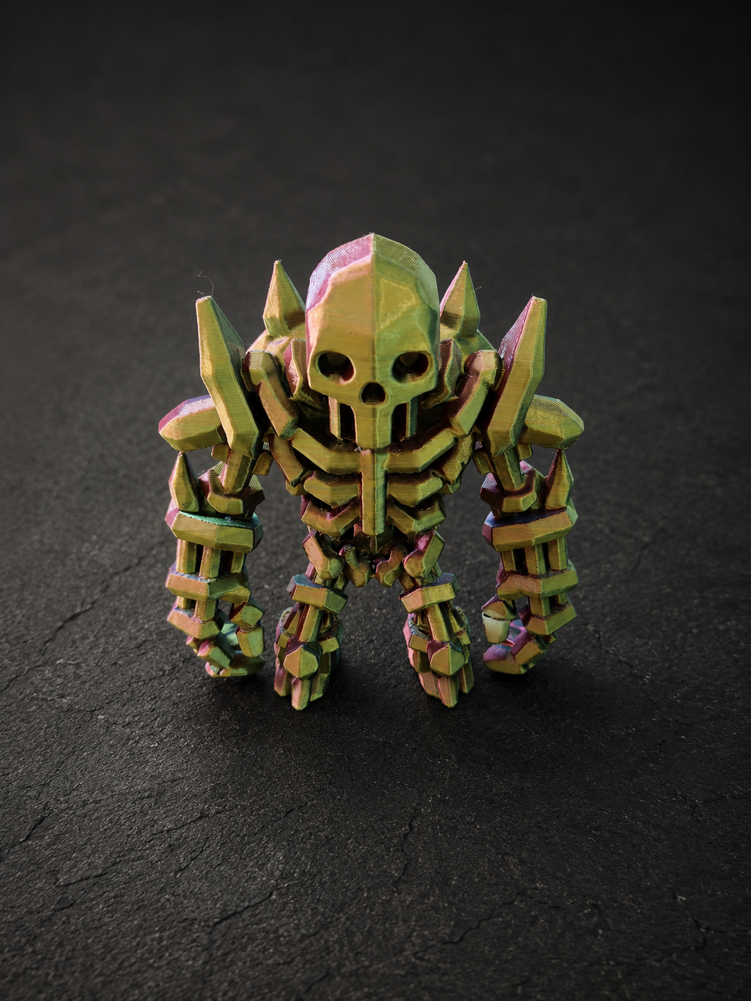 Figurine Guerrier Squelette Métallique