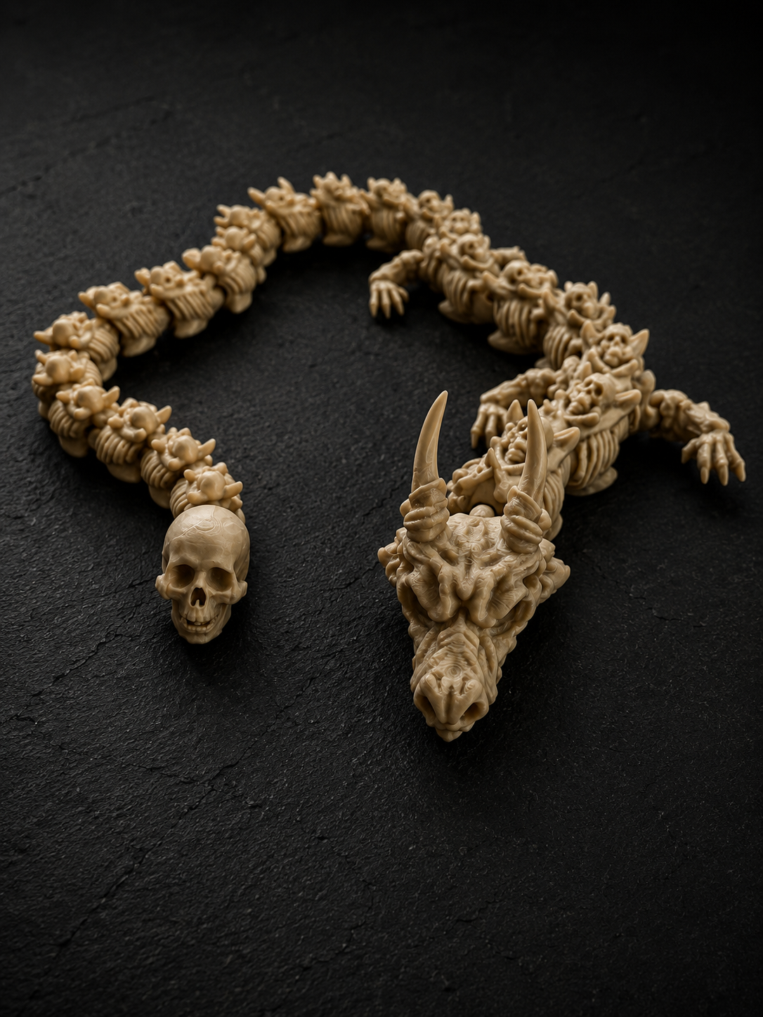 Sculpture Dragon Squelette