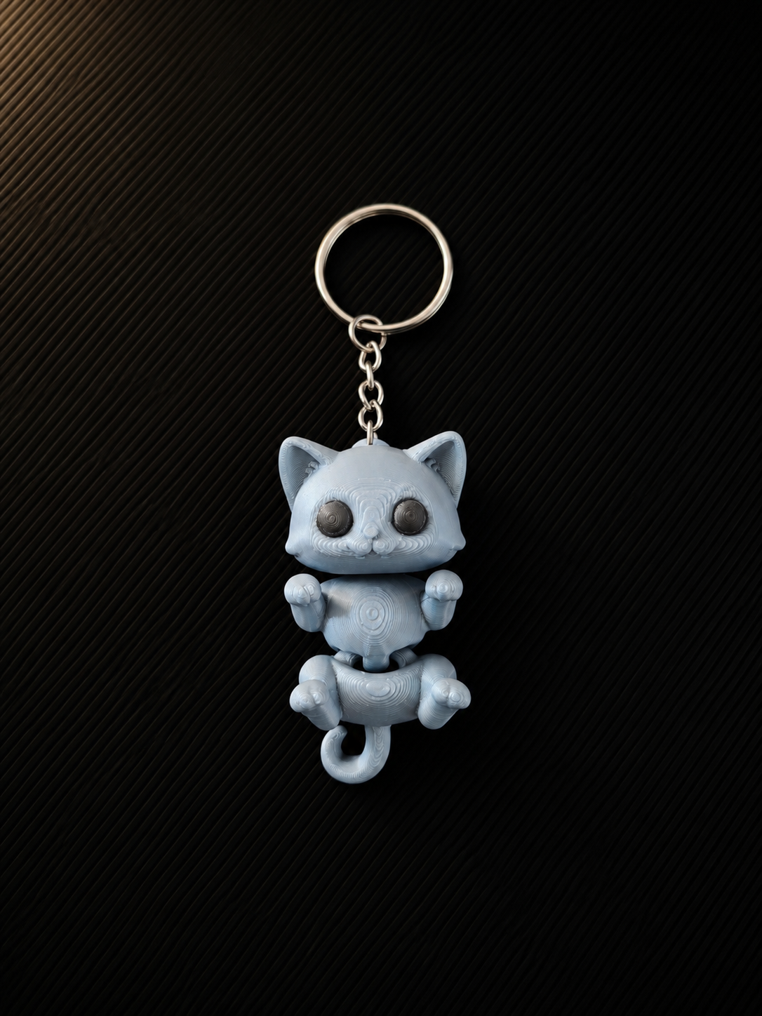 Porte-Clés Chat Kawaii Articulé