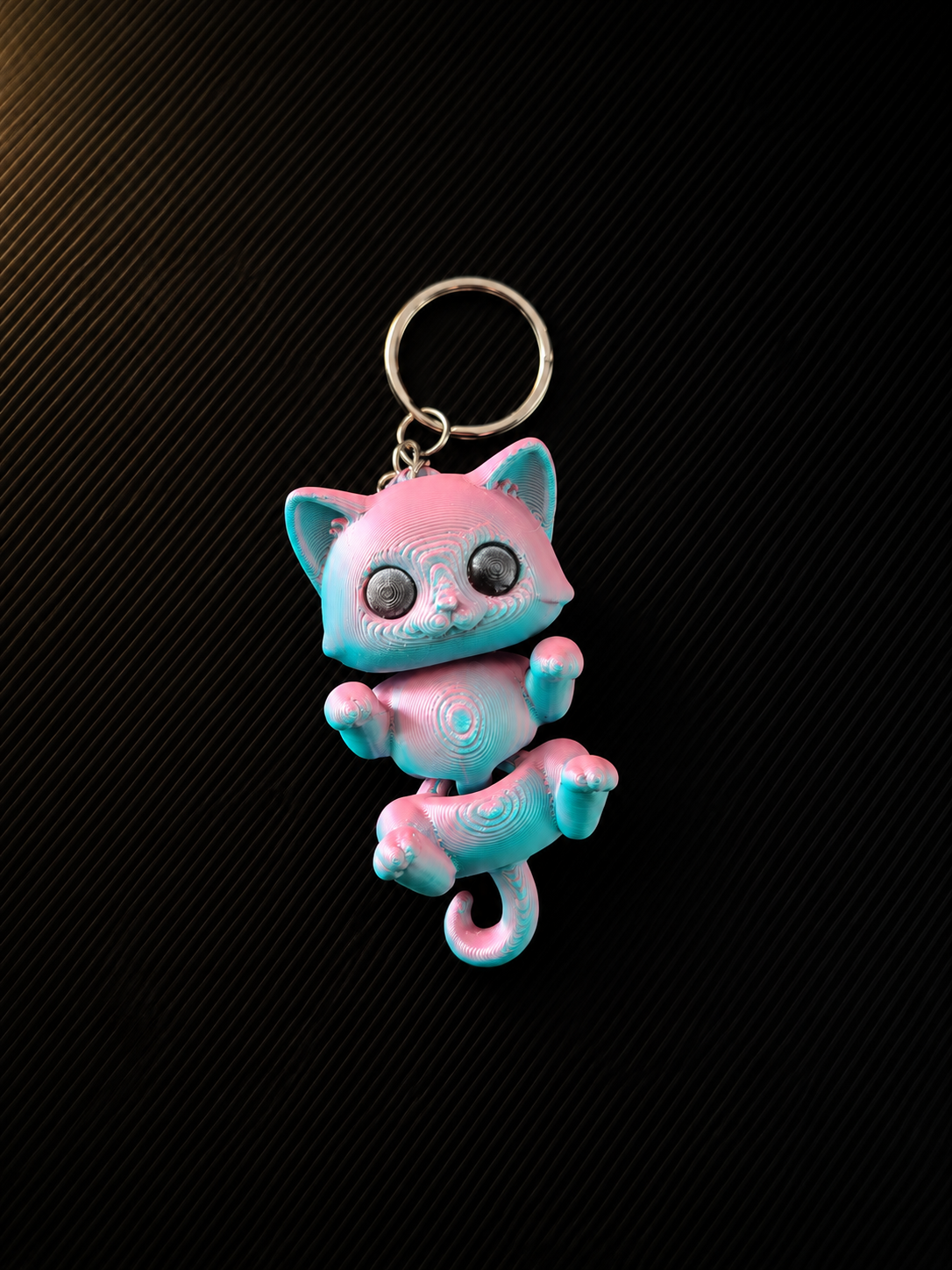 Porte-Clés Chat Kawaii Articulé