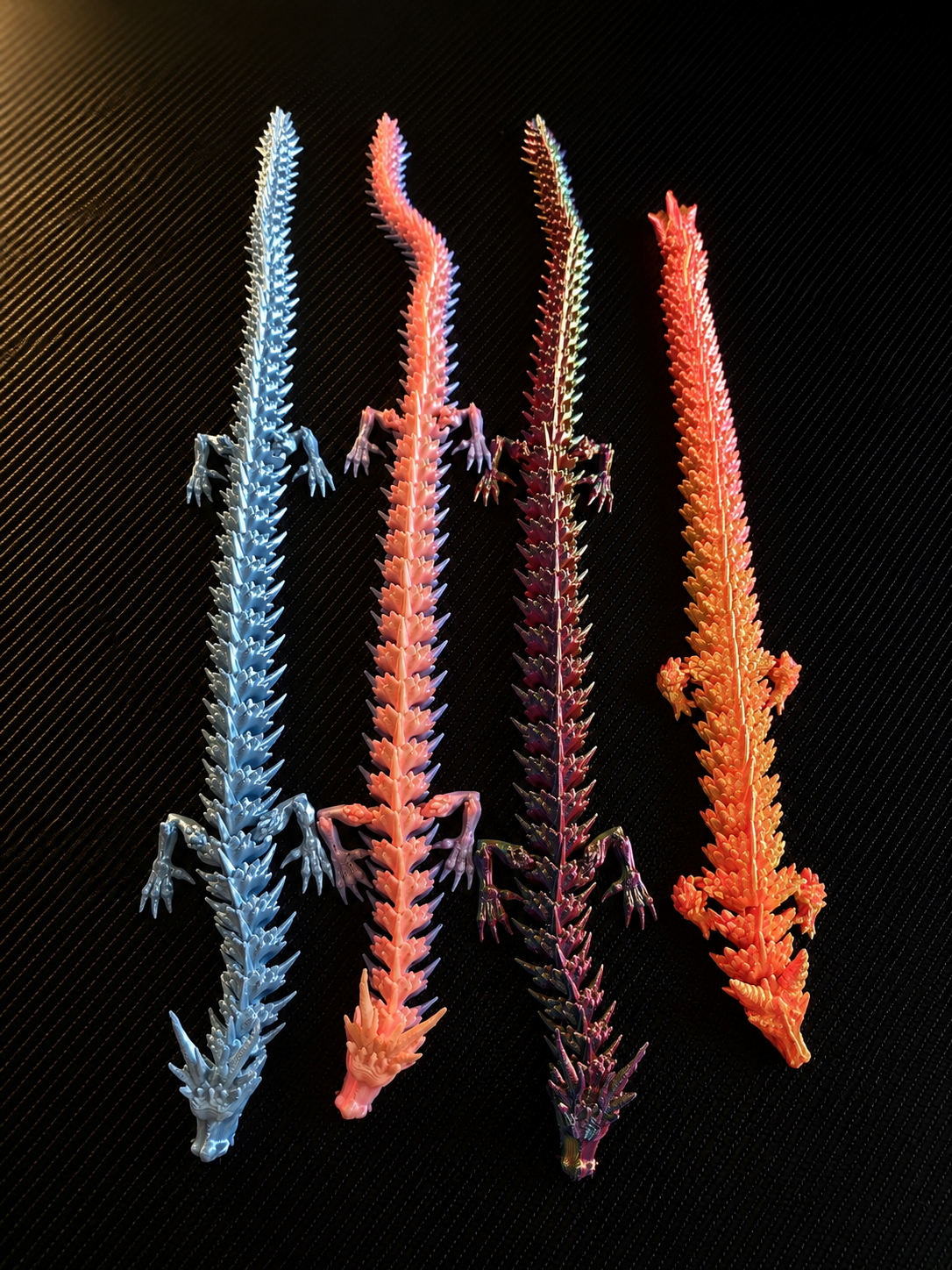 Figurines dragons articulés