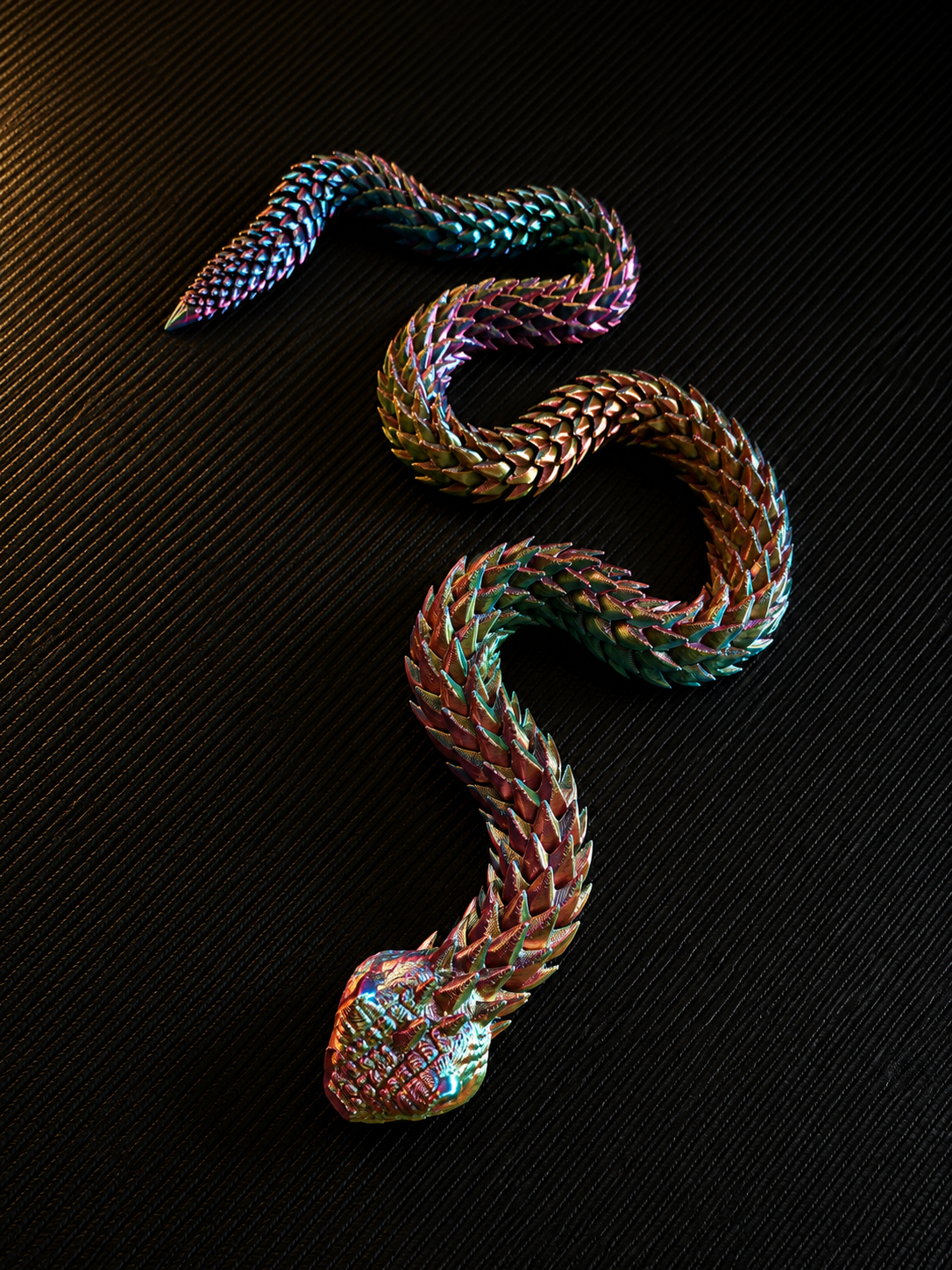 Serpent Articulé Multicolore