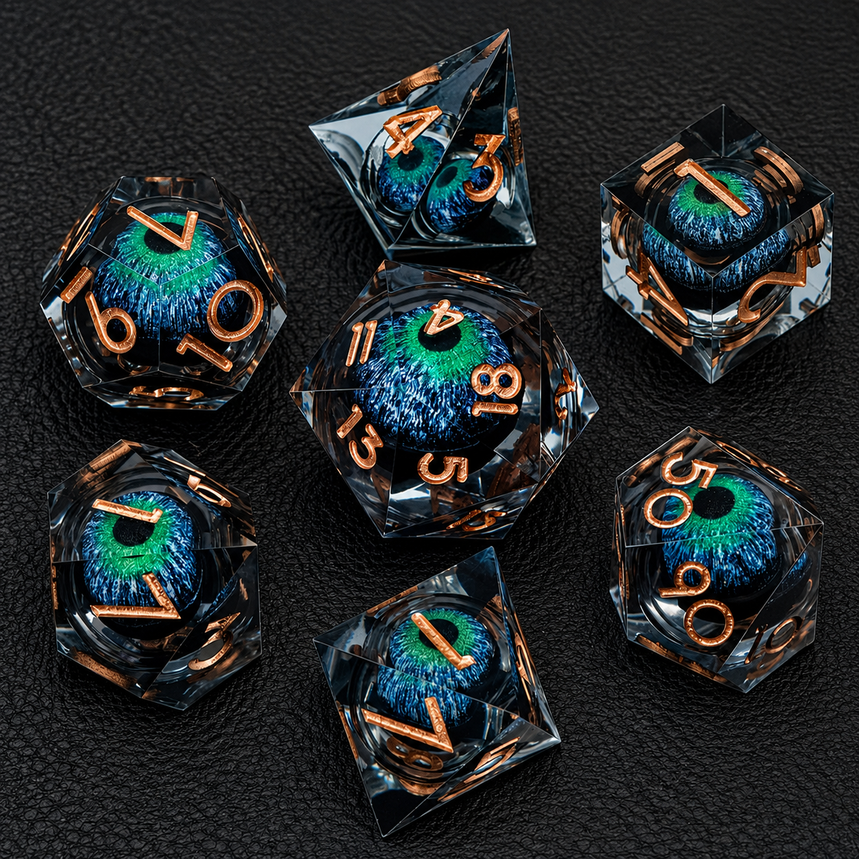 Set de dés œil humanoide