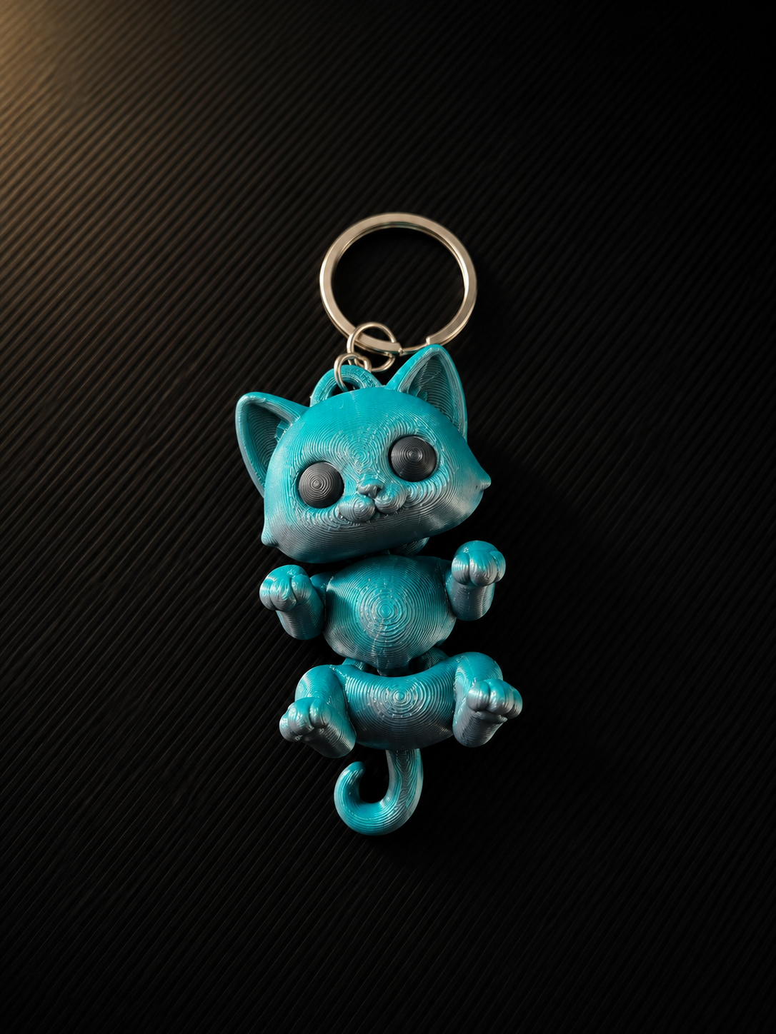 Porte-Clés Chat Kawaii Articulé
