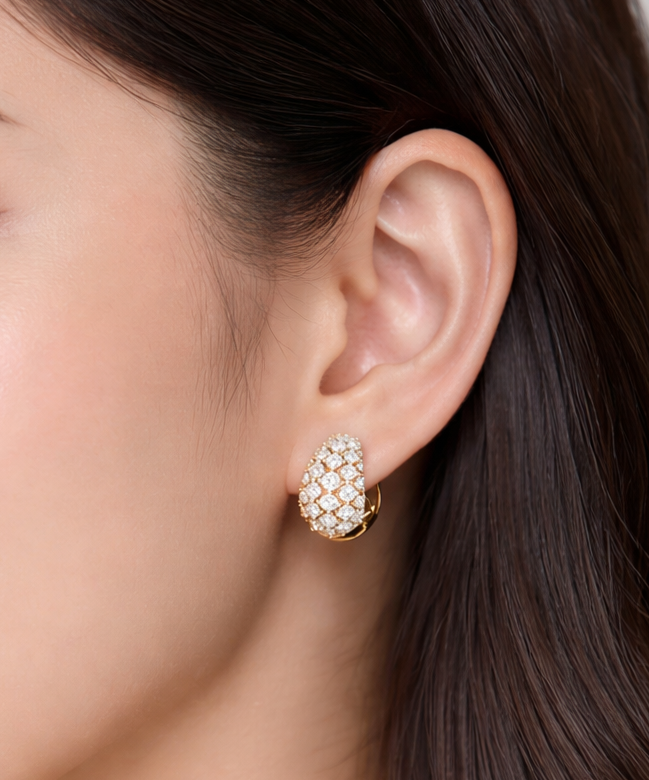 Angelou Zircon Hoops