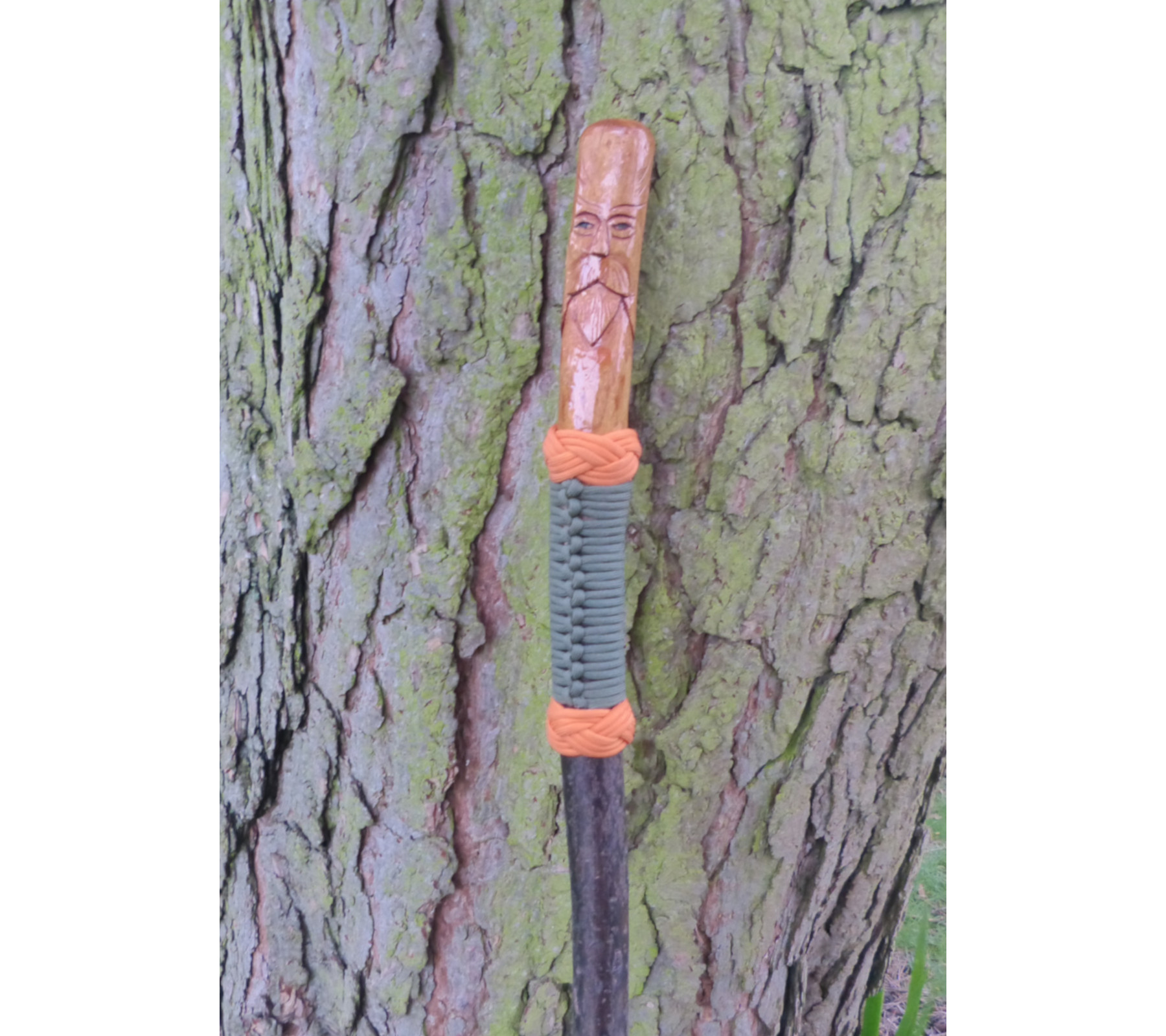 Blackthorn and Wood Spirit Walking Staff