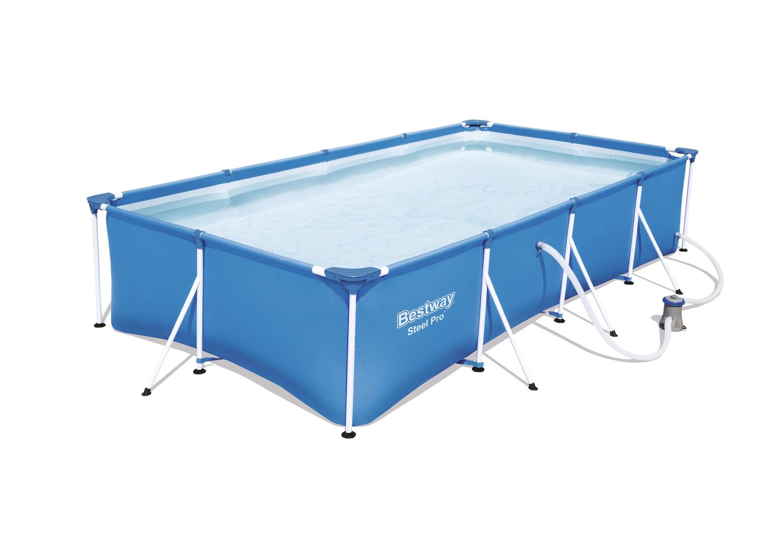 BESTWAY ZWEMBAD STEEL PRO SET RECHTHOEK, 300CM