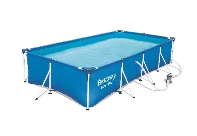 BESTWAY ZWEMBAD STEEL PRO SET RECHTHOEK 400