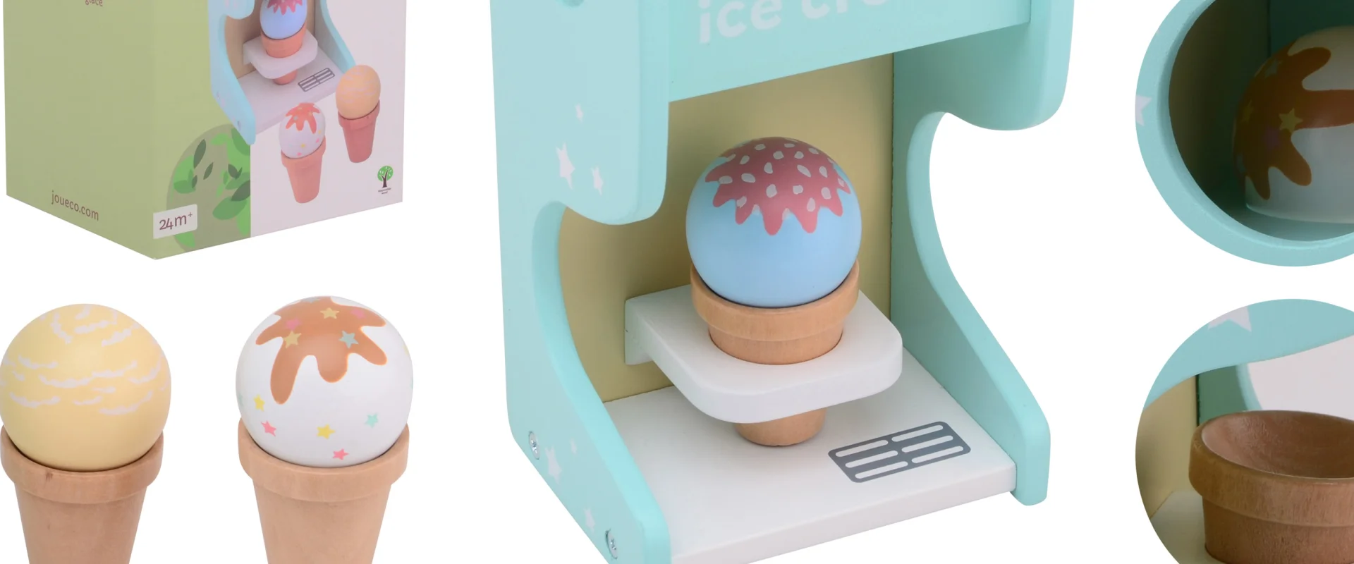 Houten ijsmachine speelgoed