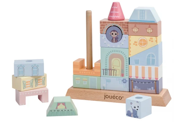 Jouéco houten stapelblokken