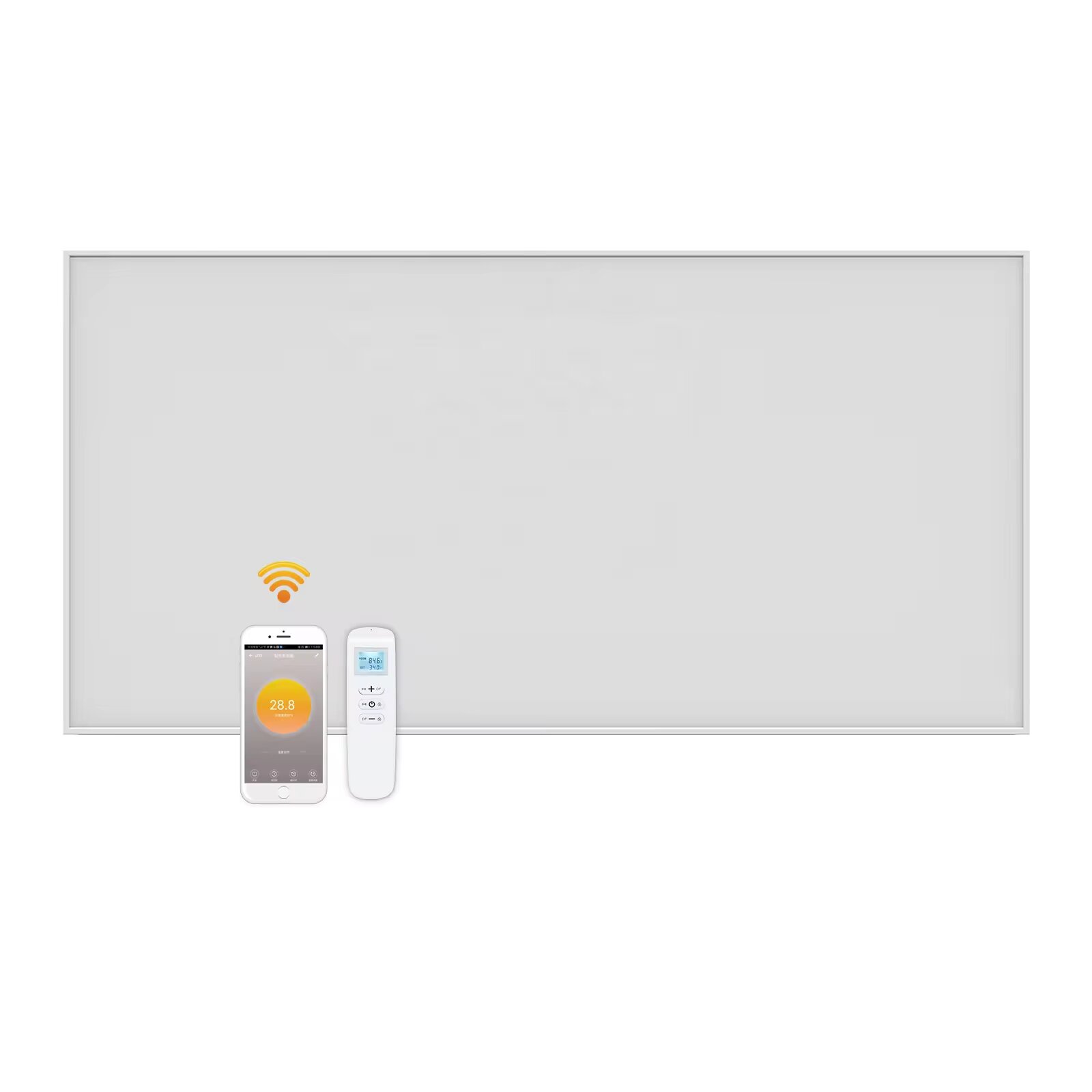 Chauffage infrarouge blanc