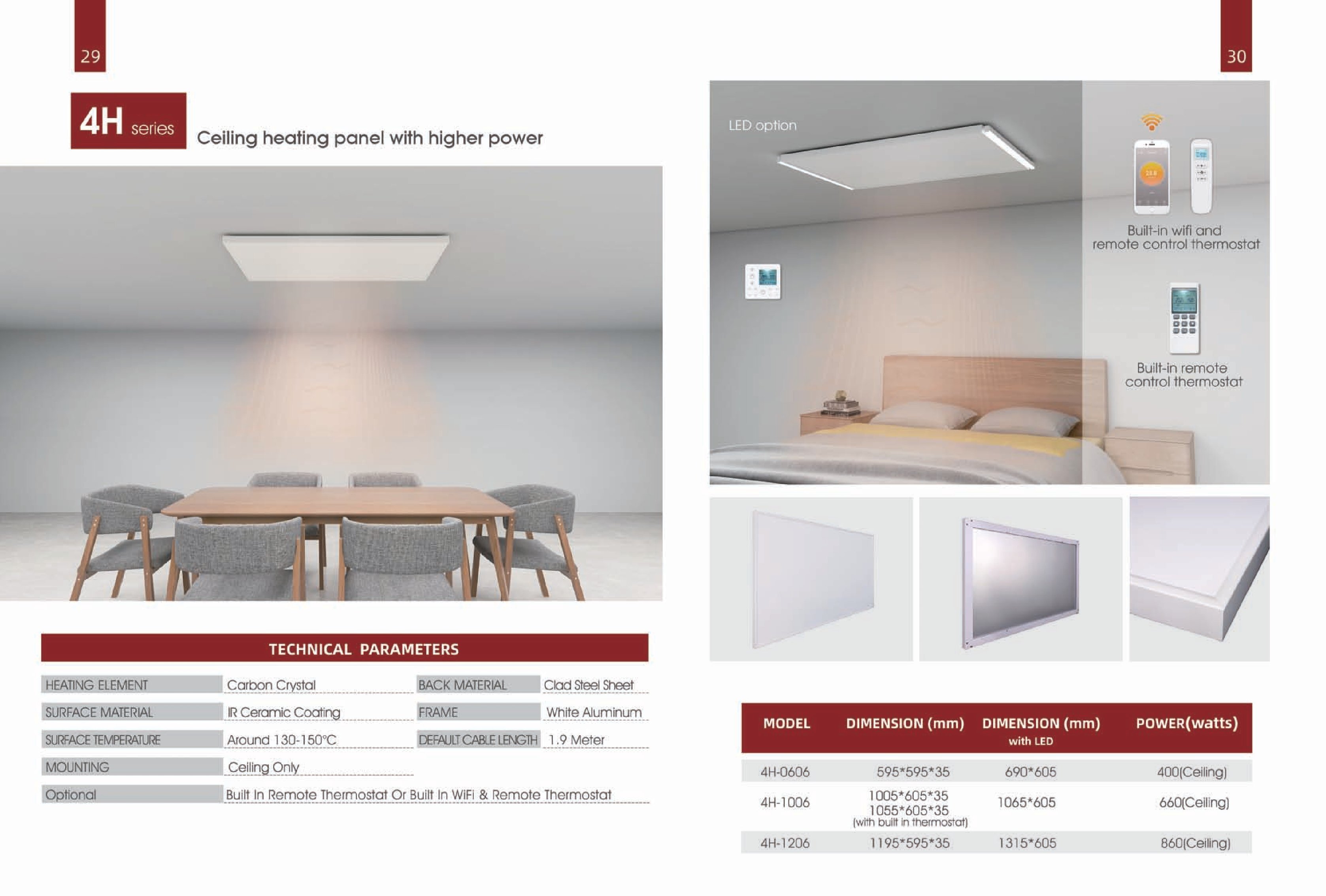 Chauffage infrarouge plafond
