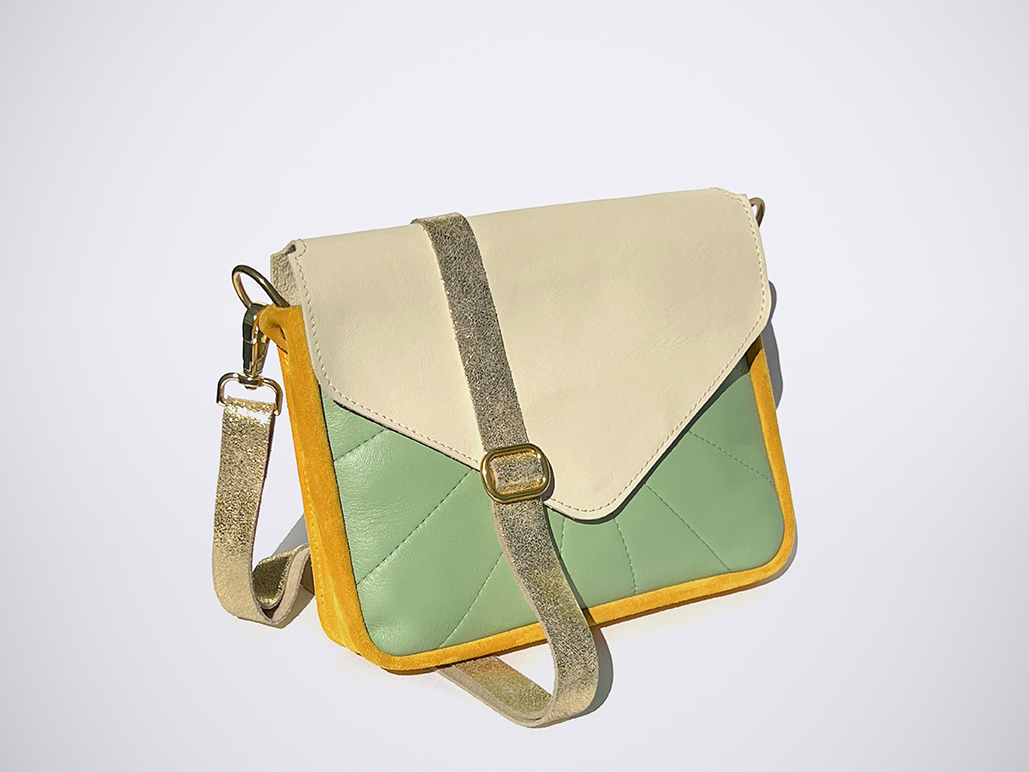 BIG ENVELOPE S - Ivory/Sage/Yellow